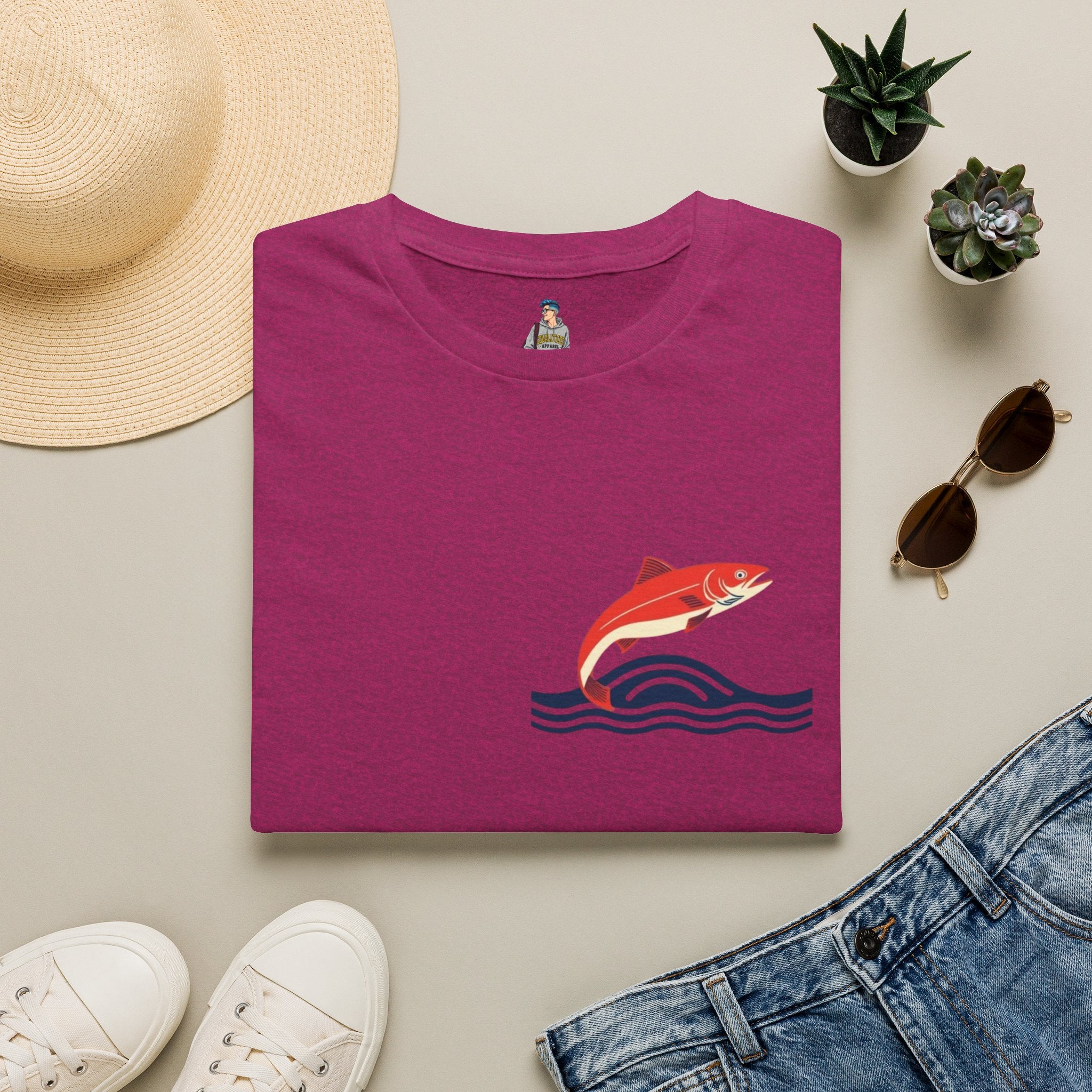 Jumping Salmon Native Pride Softstyle Unisex T-shirt