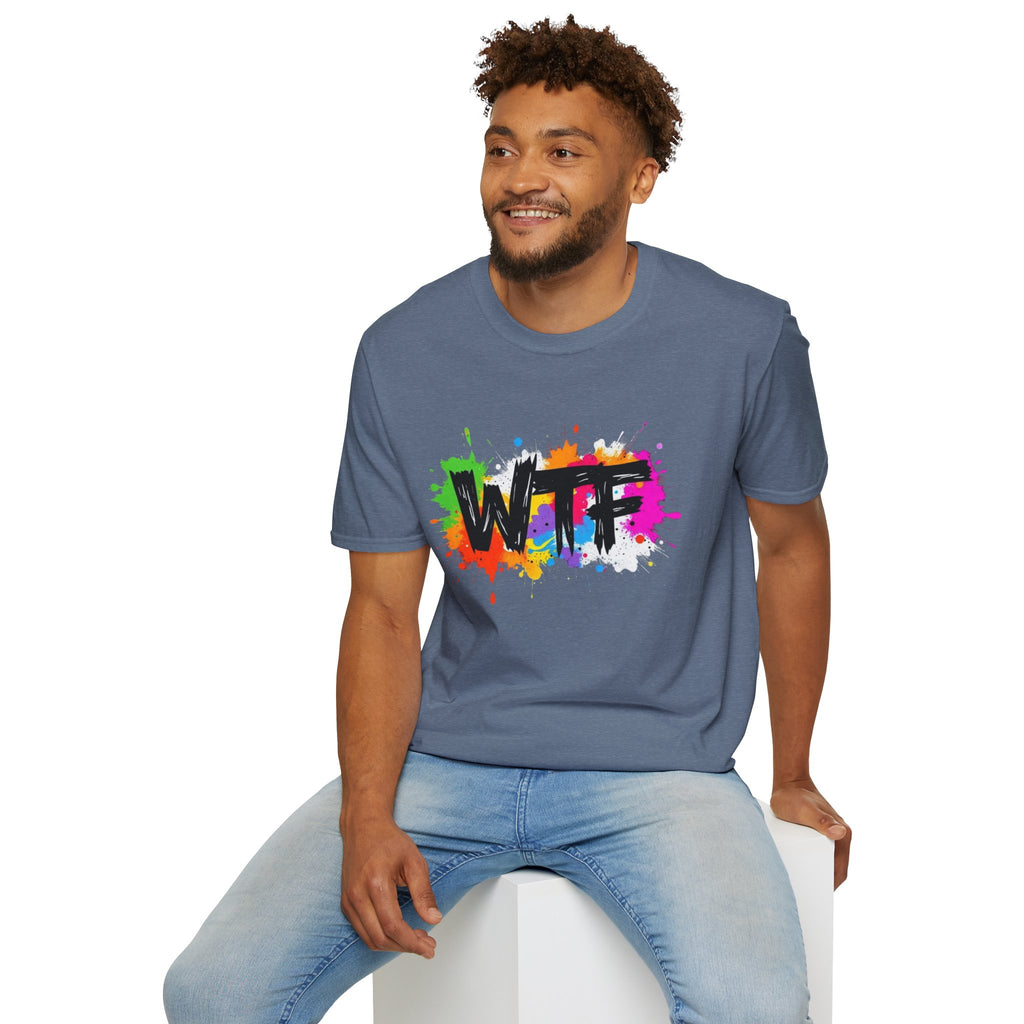 Bold Rainbow WTF Color Splash T-Shirt