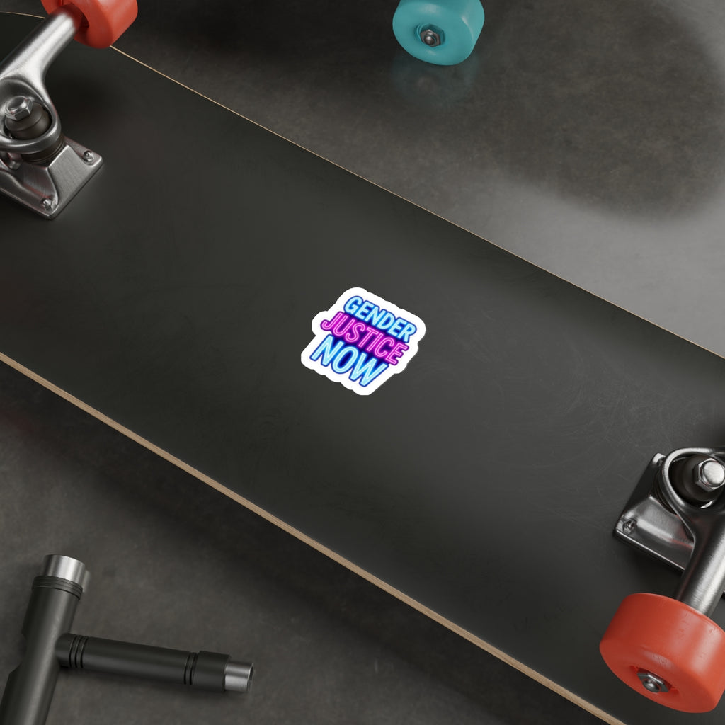 Die-Cut Stickers - GENDER JUSTICE NOW - EqualiTees.Me