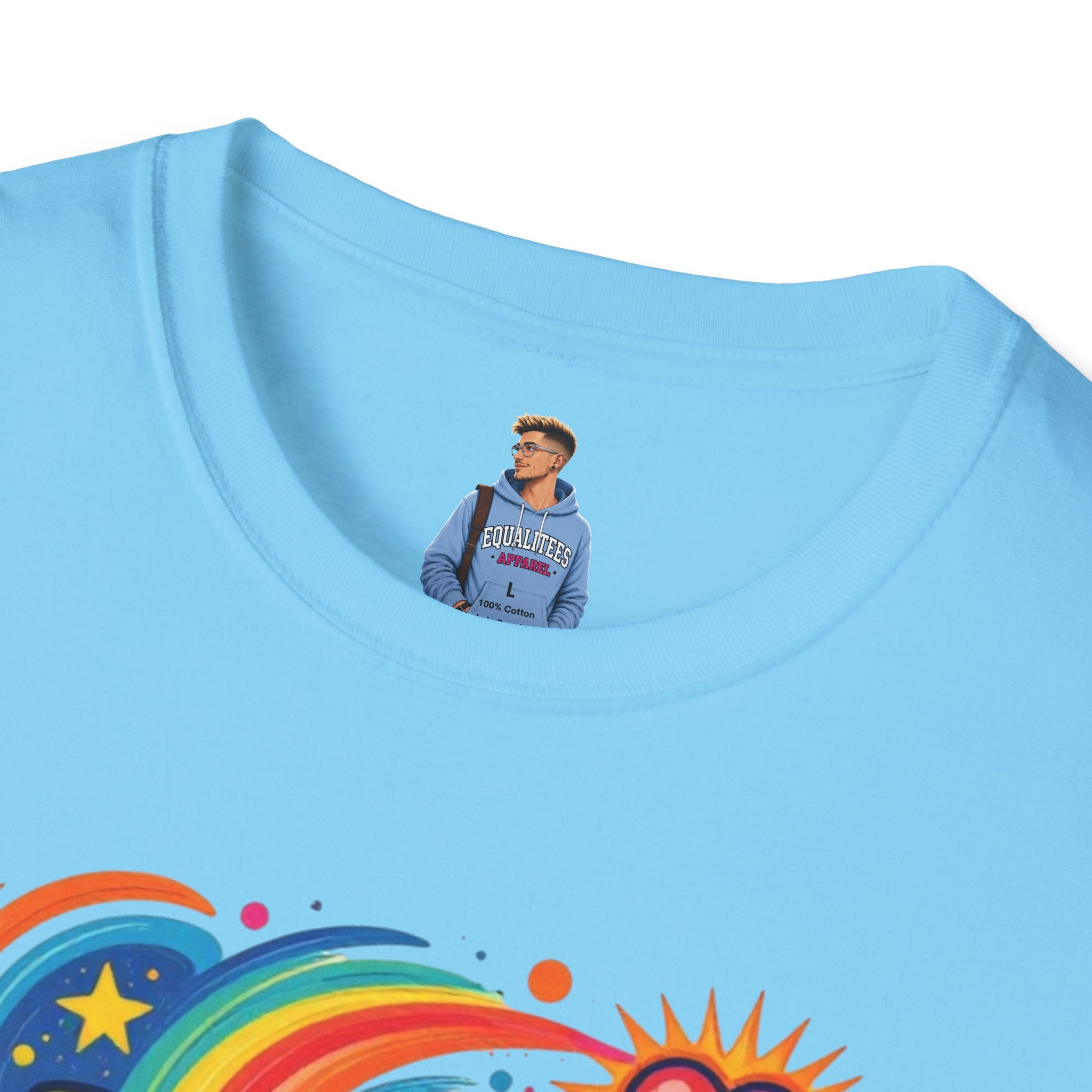 Love Is My Religion Retro Rainbow Graphic T-shirt