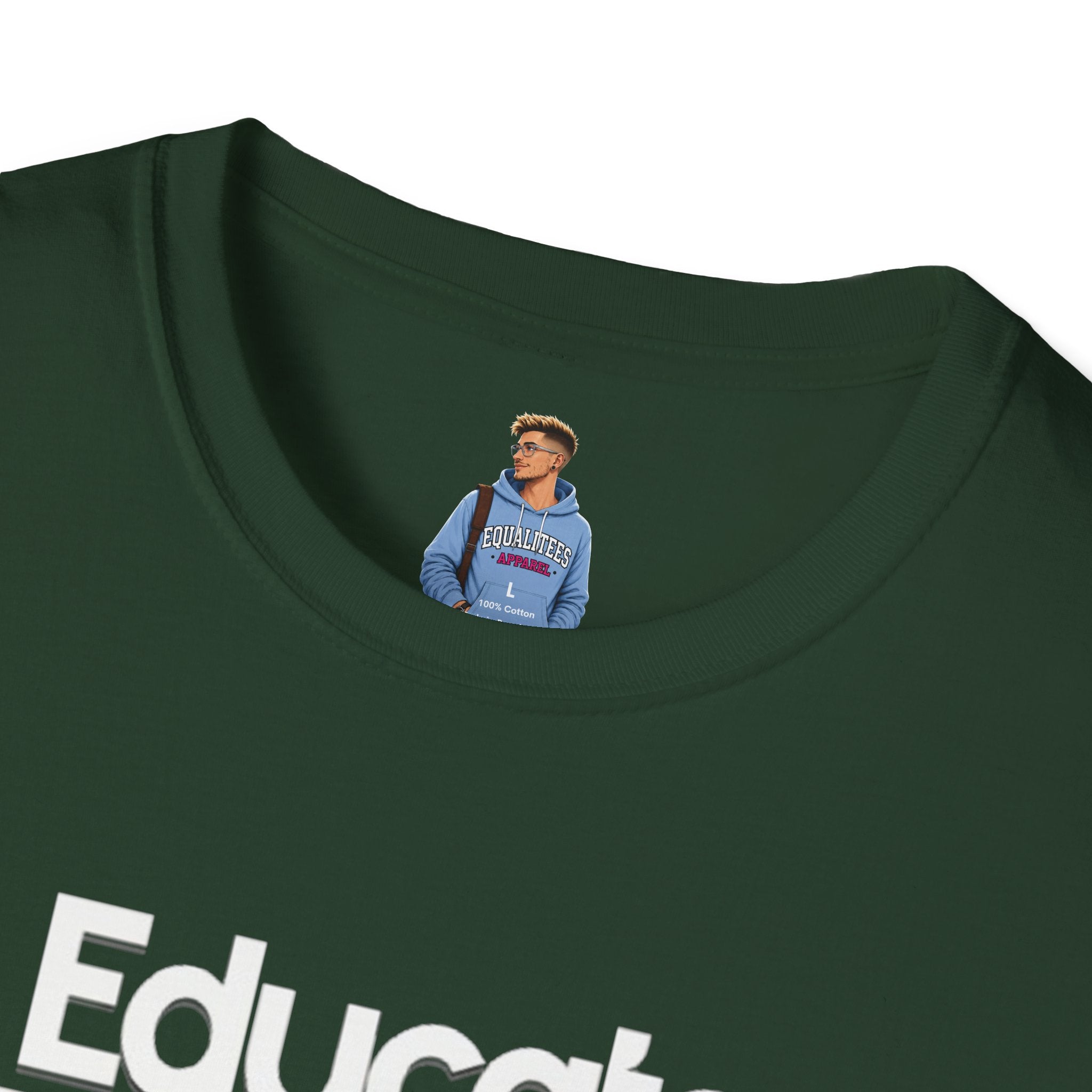 Educate. Advocate. Celebrate. Minimalist Pride T-Shirt