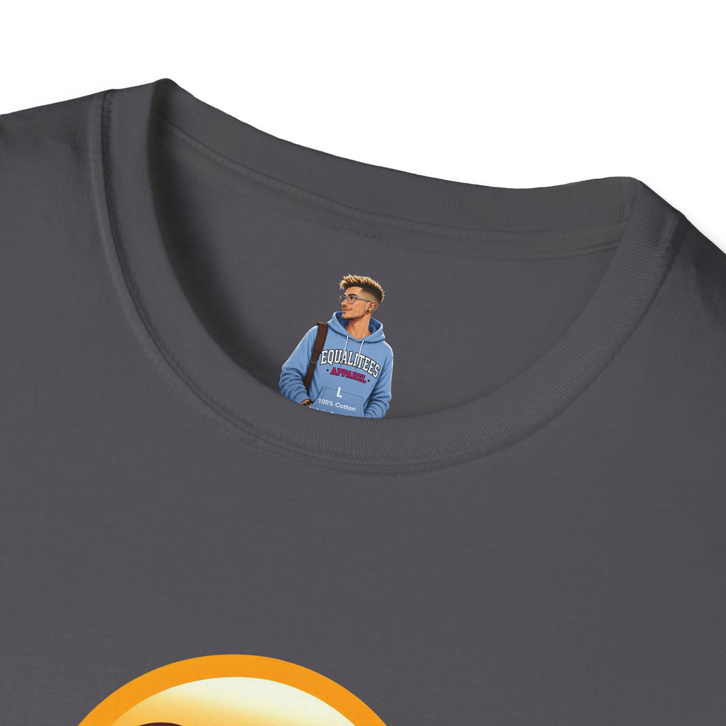 Camiseta unisex de estilo suave con emoji de ojos en blanco | Camiseta gráfica informal para el día a día