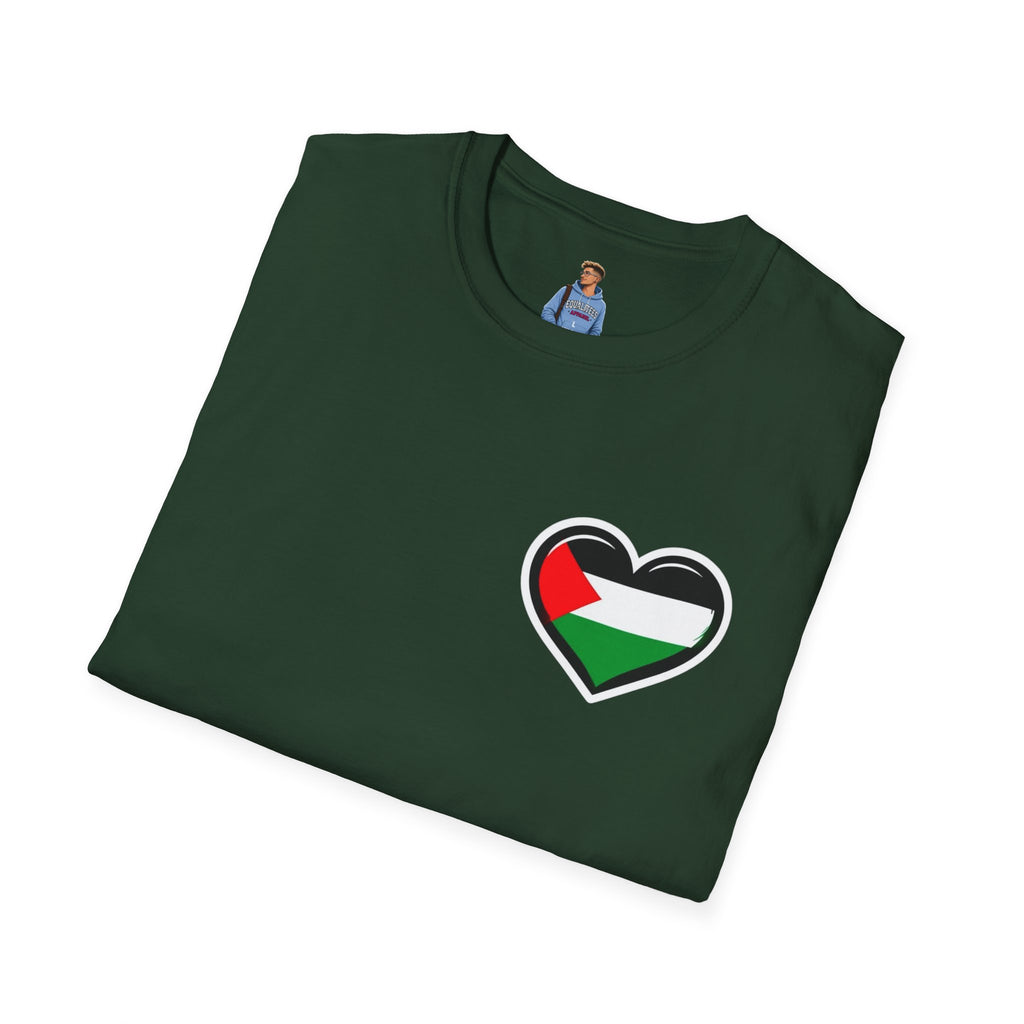 Camiseta unisex de estilo suave: "Apoya a Gaza y todos somos Palestina".