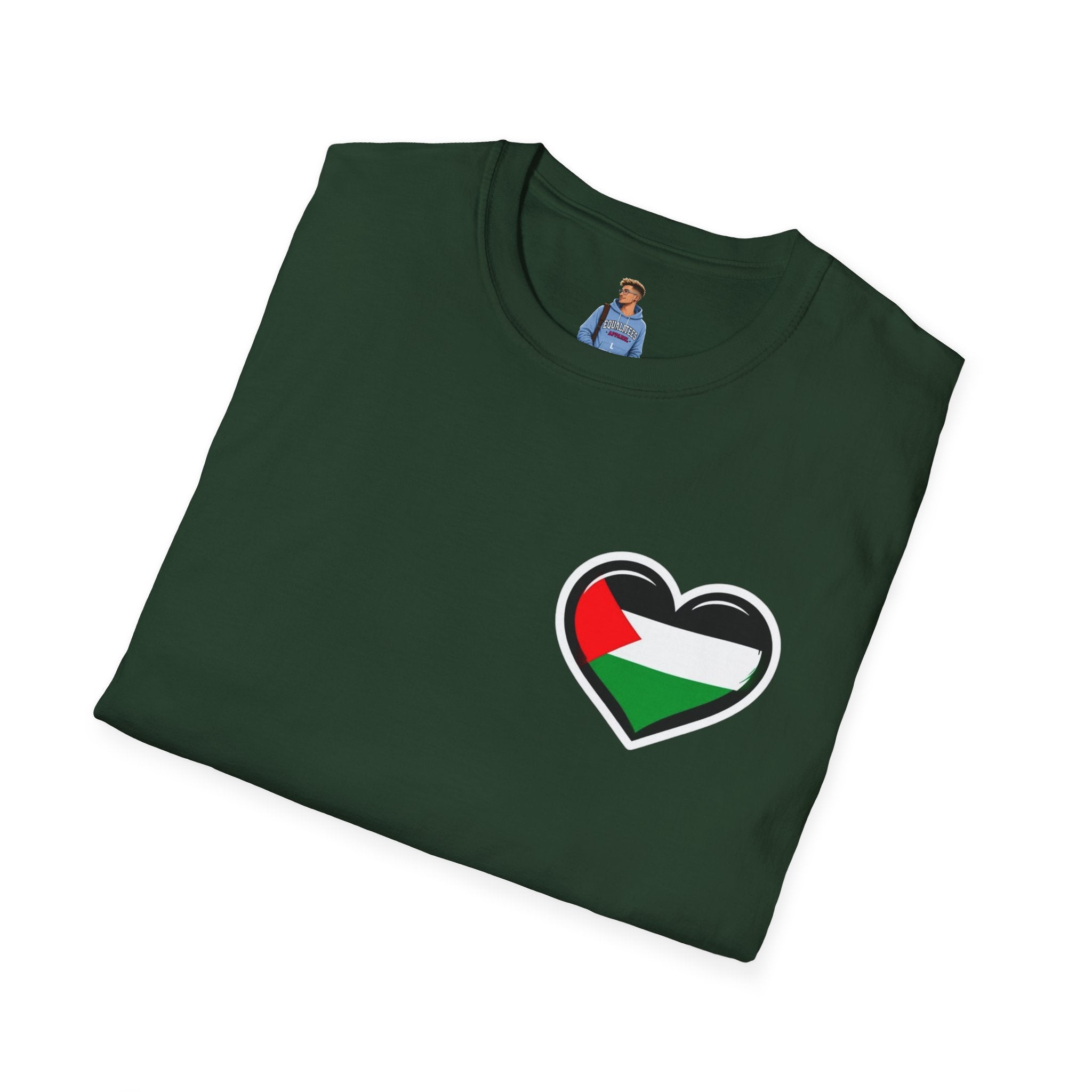 Camiseta unisex de estilo suave: "Apoya a Gaza y todos somos Palestina".