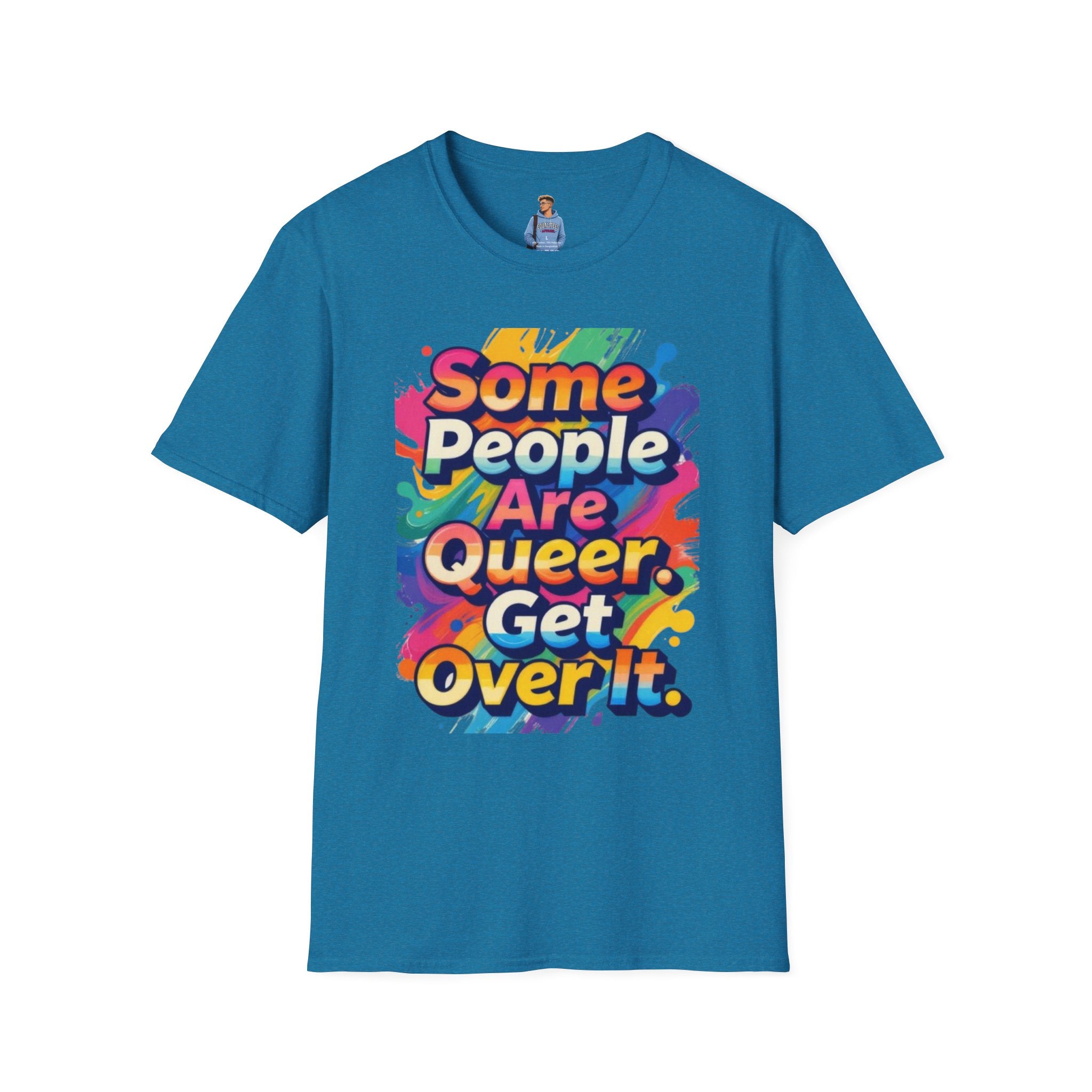 Some People Are Queer T-Shirt Rainbow Graphic