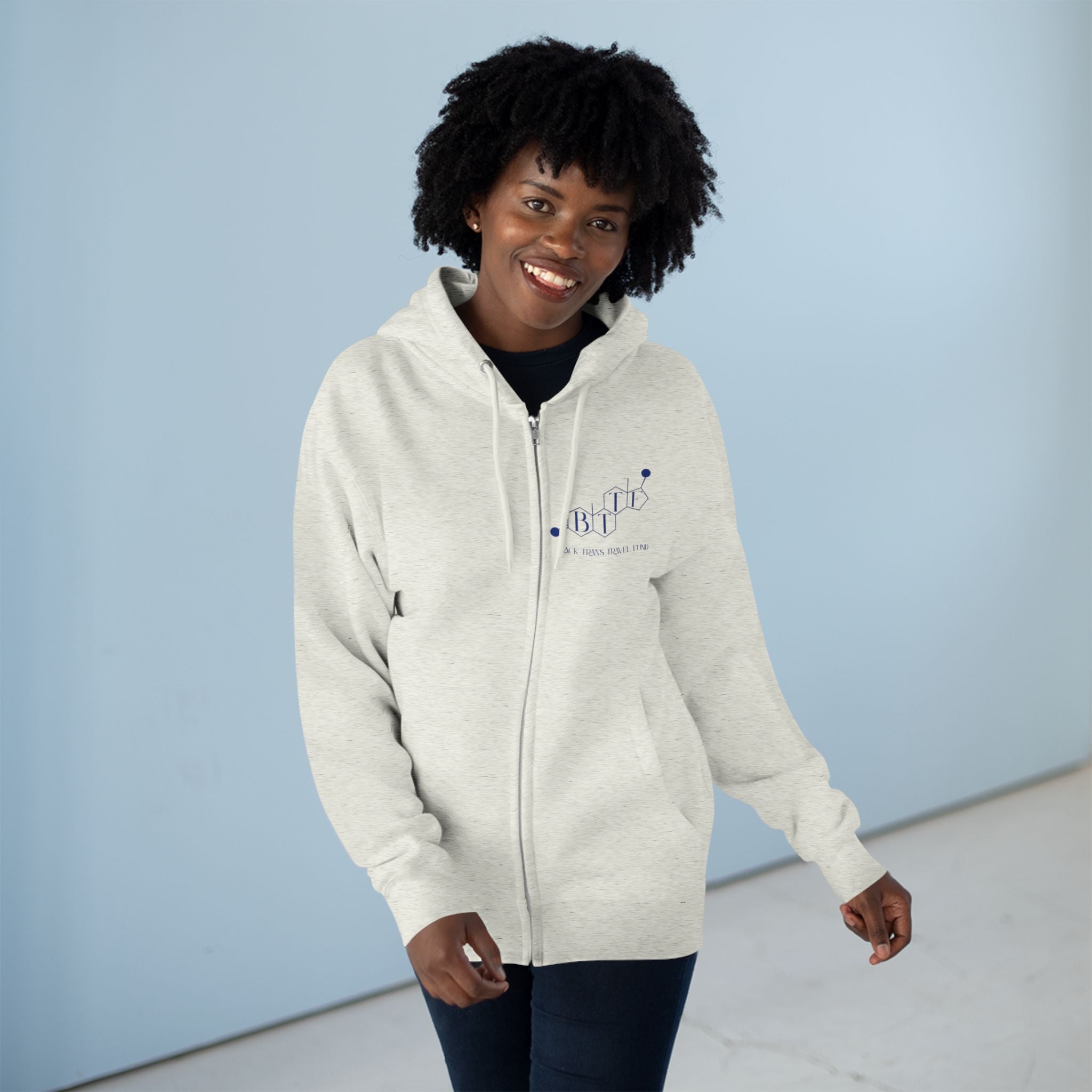BTTF - Black Trans Travel Fund Unisex Zip-Up Hoodie