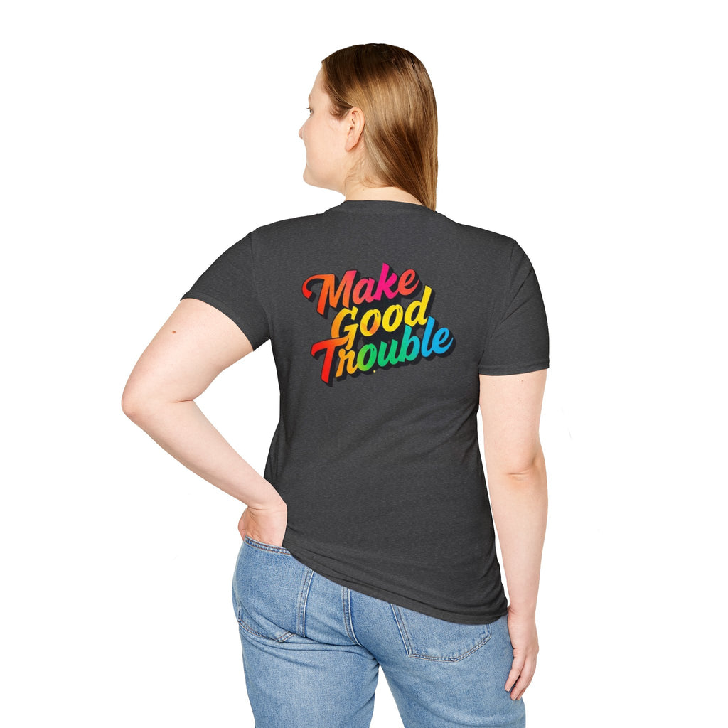 Make Good Trouble' Rainbow T-Shirt