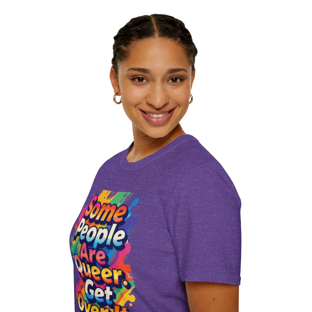 Some People Are Queer T-Shirt Rainbow Graphic