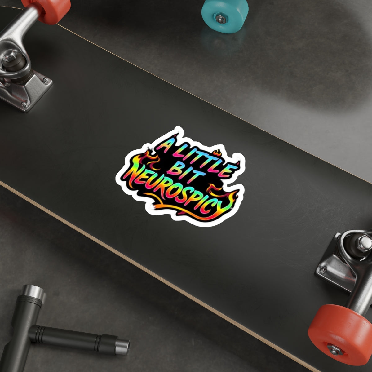 Die-Cut Stickers - A LITTLE BIT NEUROSPICY - EqualiTees.Me