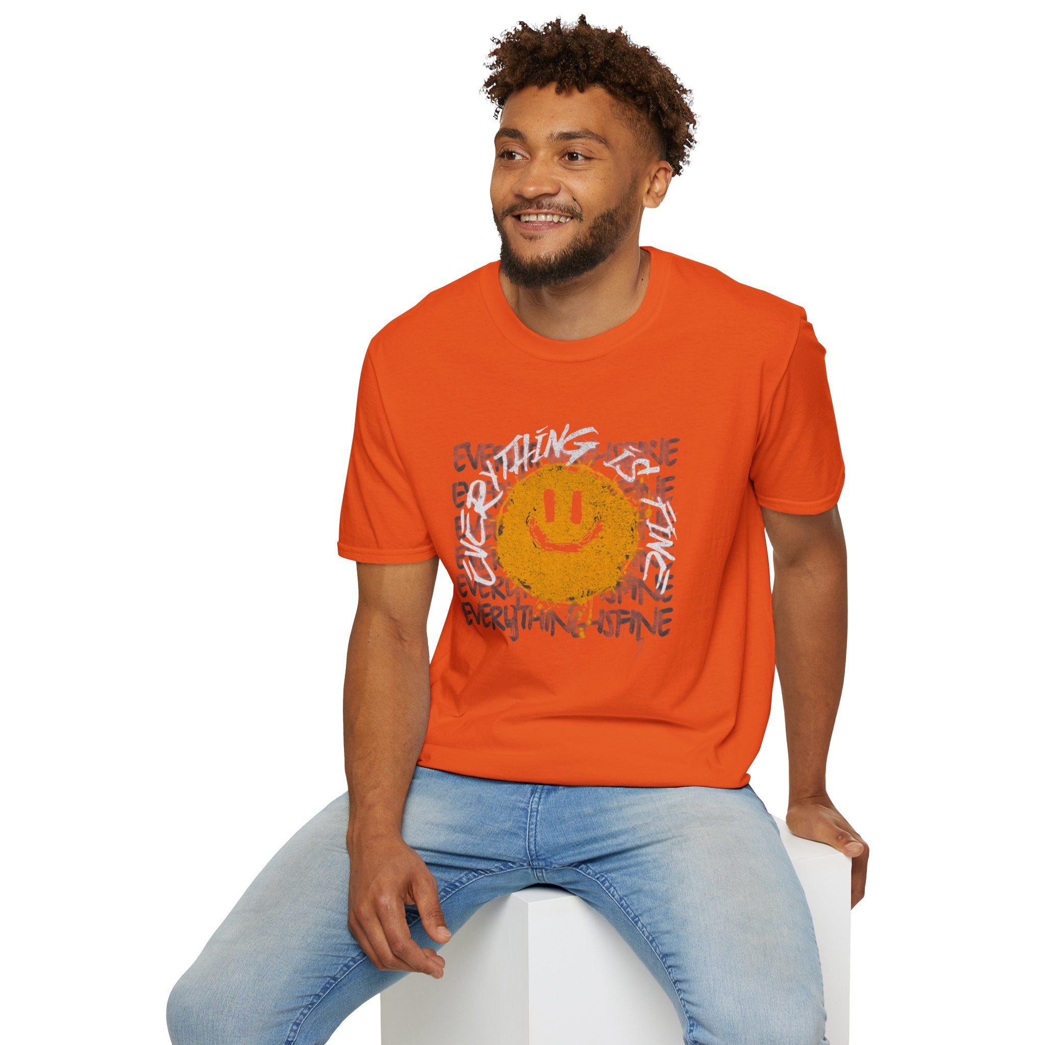 Camiseta unisex divertida y suave con la frase "Todo está bien", camiseta sarcástica, camiseta gráfica humorística, camiseta con frase del Apocalipsis, regalo para amantes de las bromas