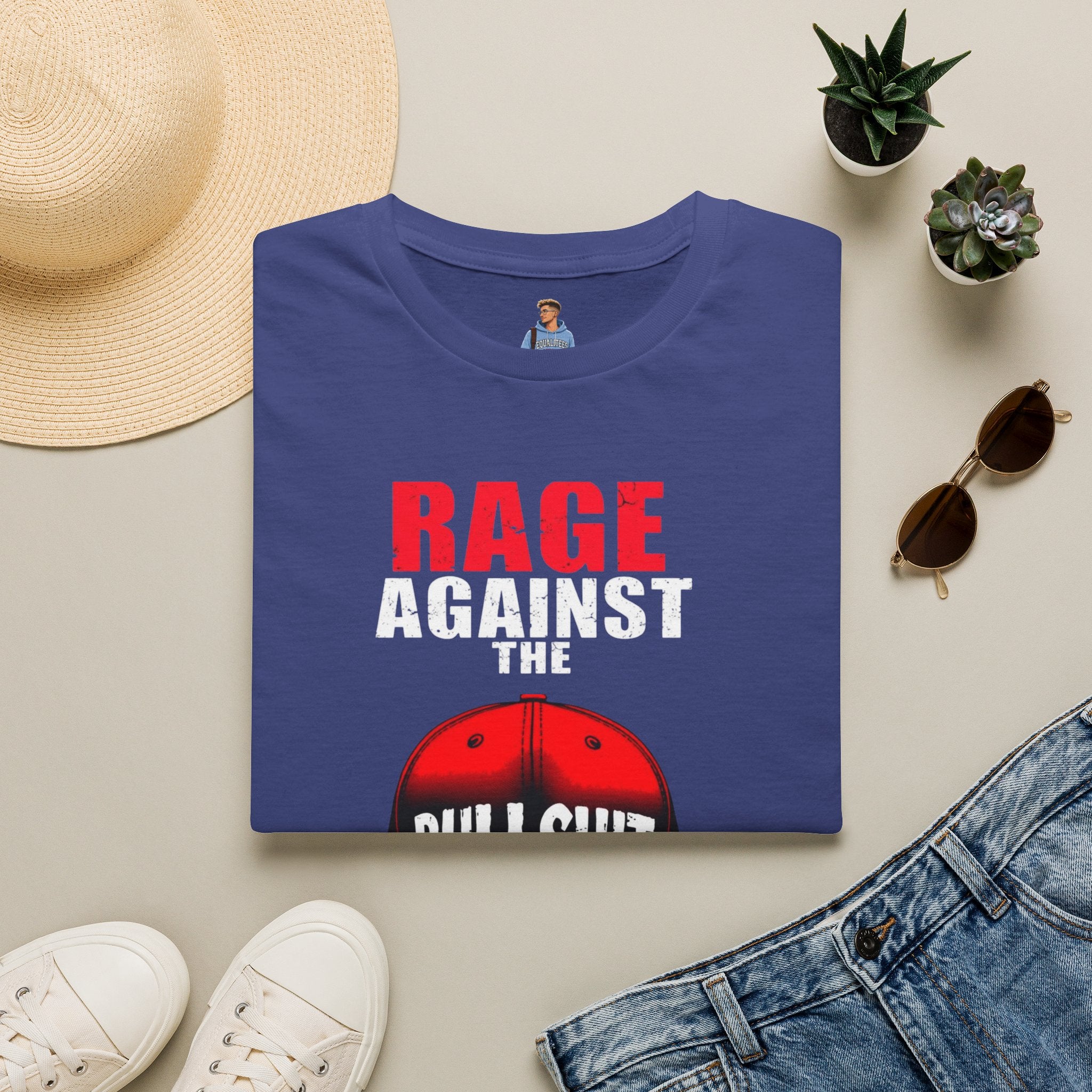 Camiseta unisex Softstyle - Camiseta gráfica "Rage Against the BS"