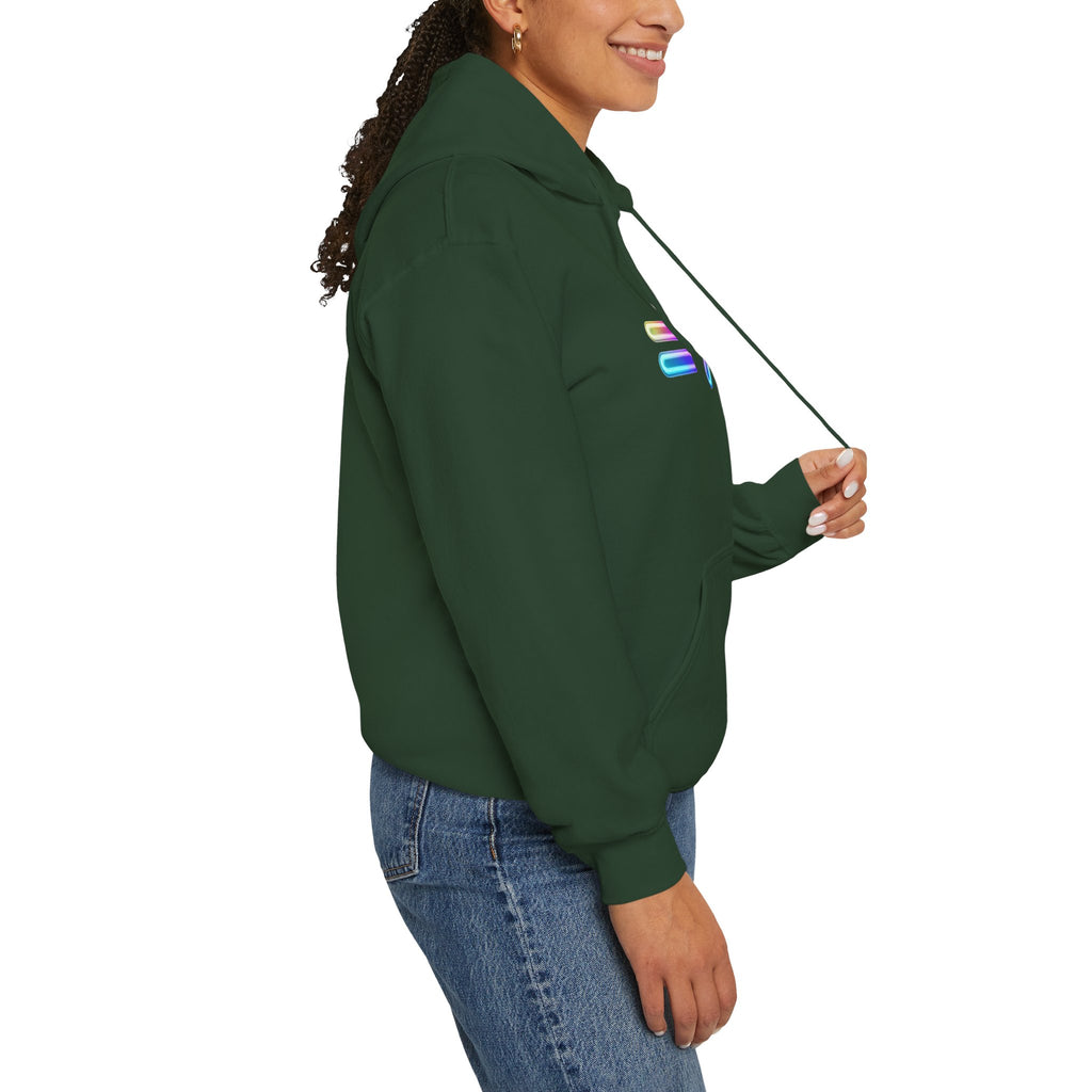 Equality is Greater than Division Neon Style Pullover Hoodie