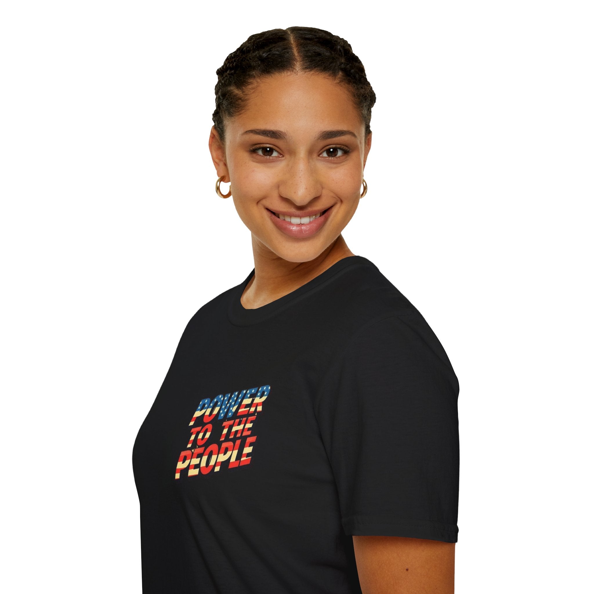 Camiseta unisex de estilo suave Power to the People, camiseta clásica de protesta
