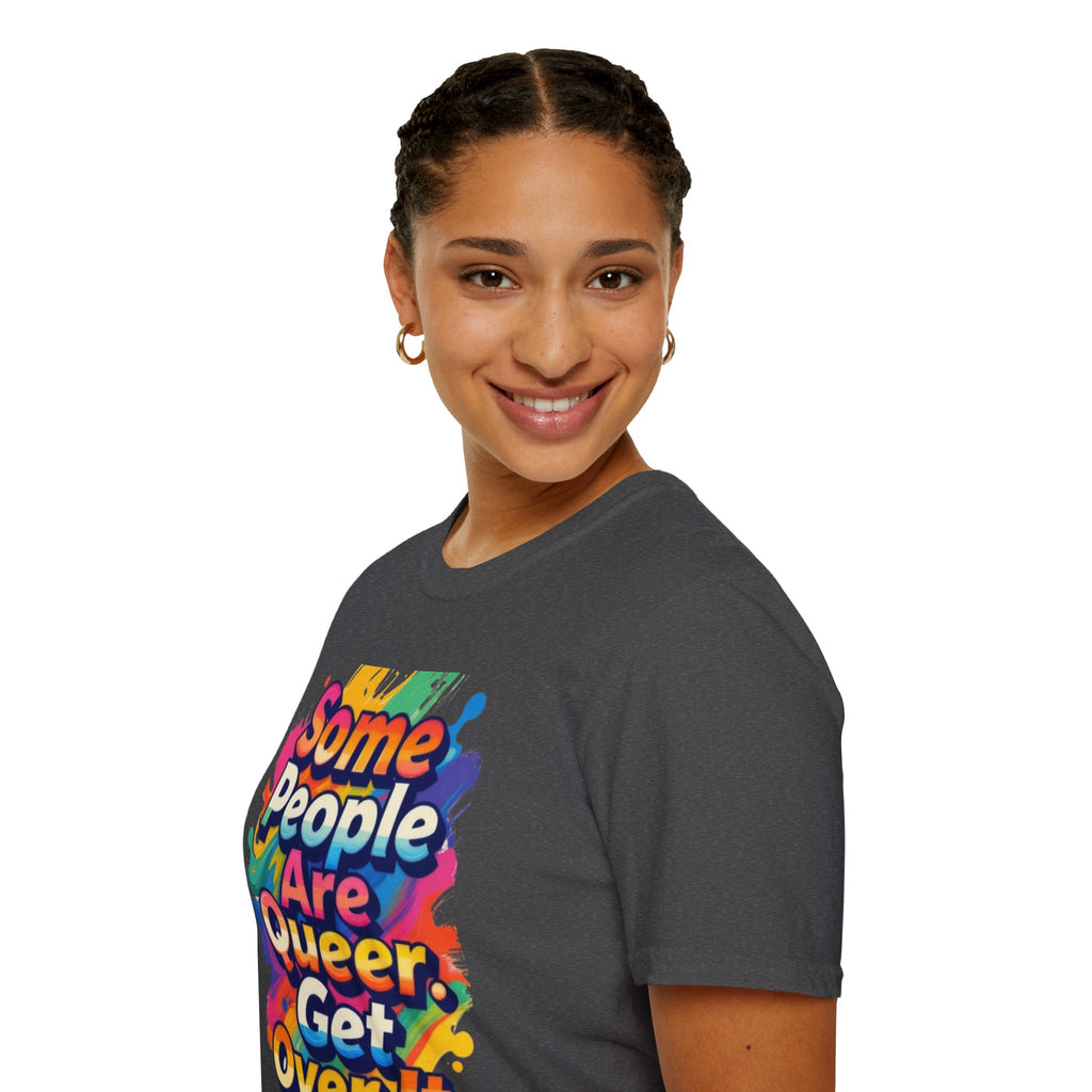 Some People Are Queer T-Shirt Rainbow Graphic