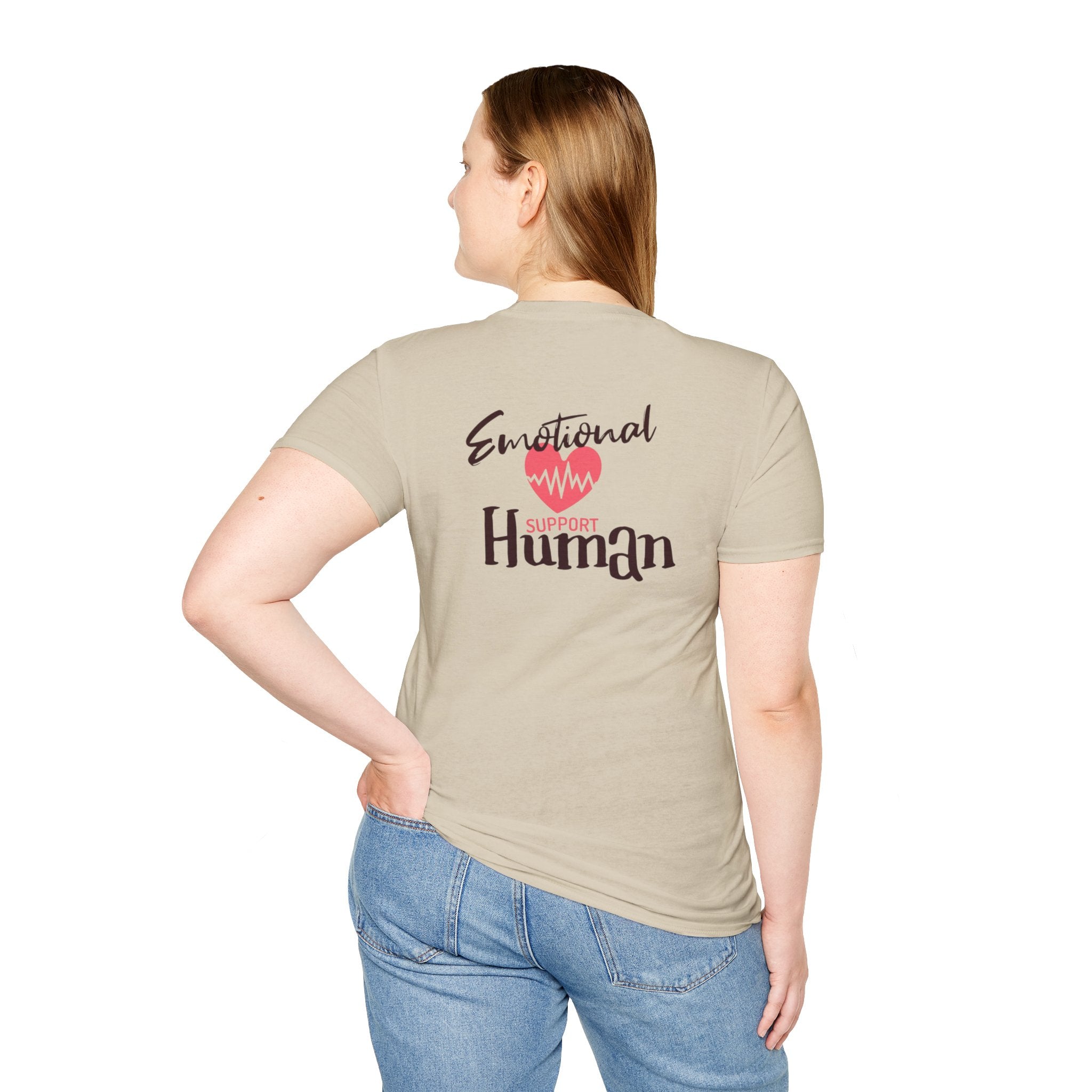 Camiseta unisex de estilo suave con mensaje de apoyo emocional