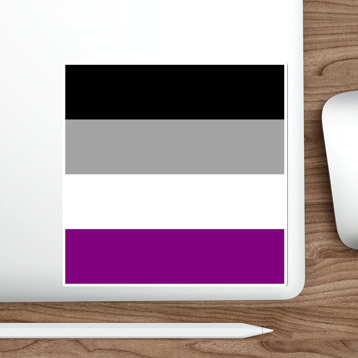 Asexual Pride Flag Die-Cut Sticker - EqualiTees.Me