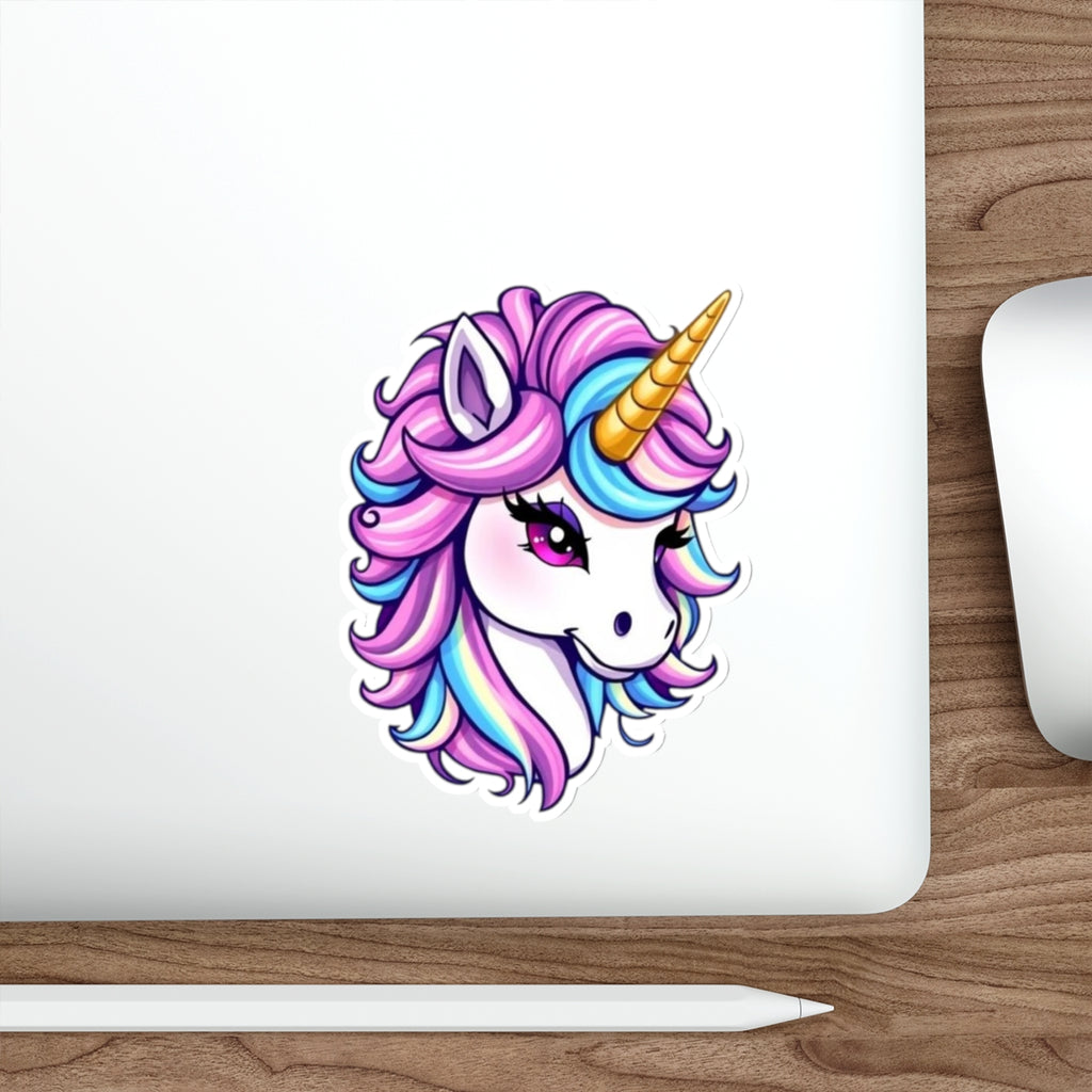 Cute Unicorn Die-Cut Sticker - EqualiTees.Me