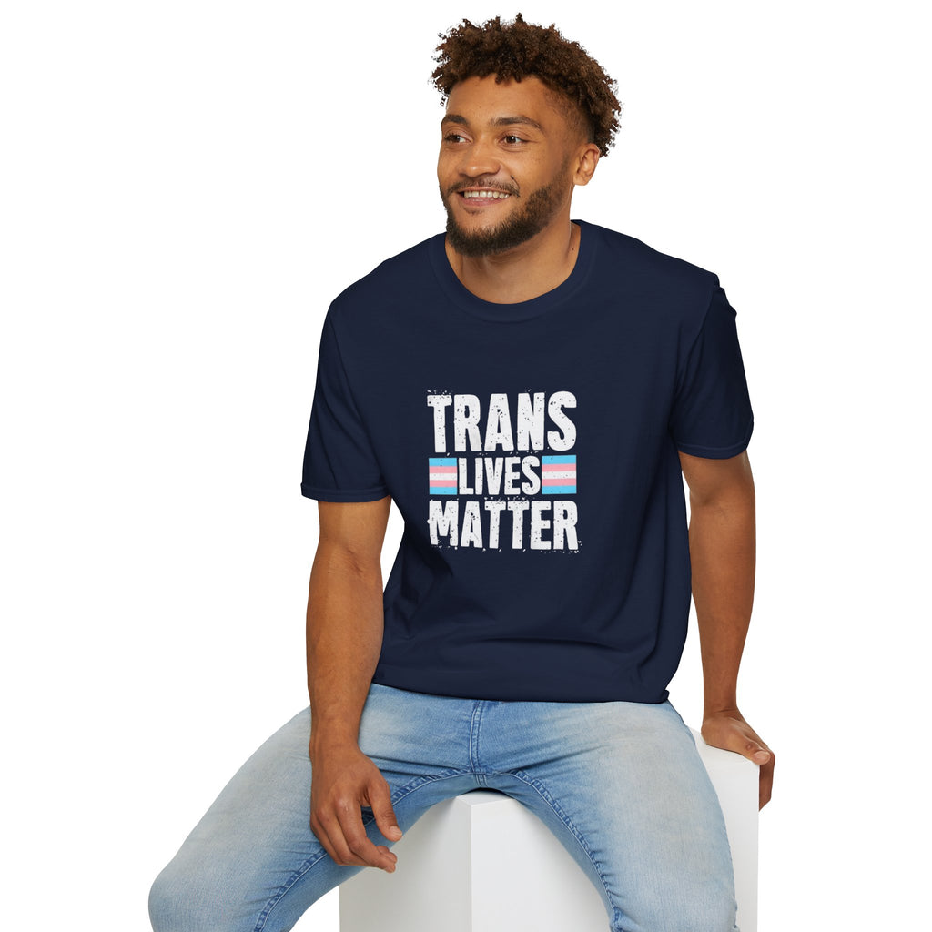 Trans Lives Matter Unisex Softstyle T-Shirt - Support LGBTQ+ Rights