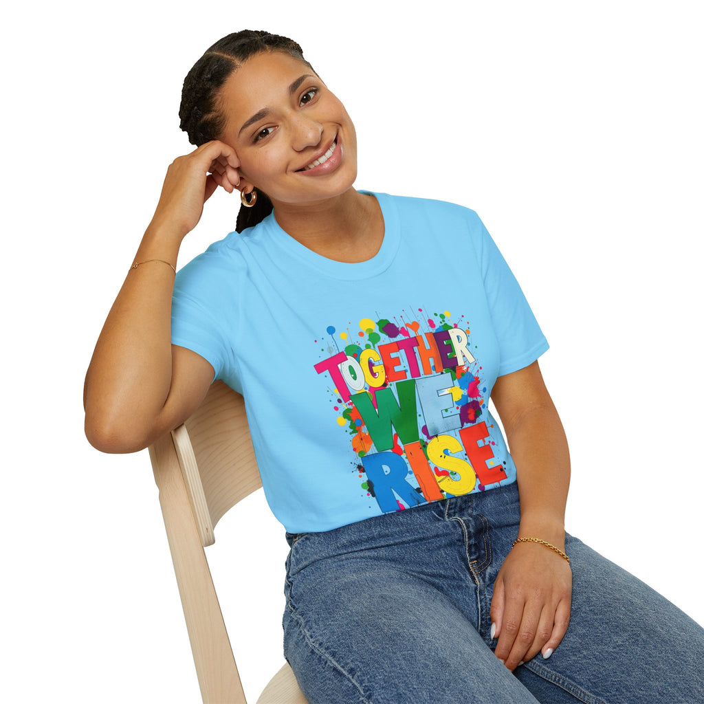 Juntos nos levantamos Camiseta unisex de estilo suave