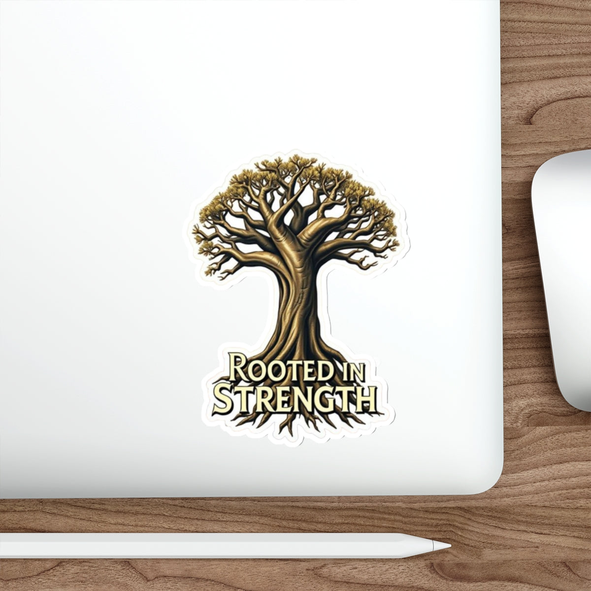 Rooted in Strength Baobab Tree Sticker - EqualiTees.Me