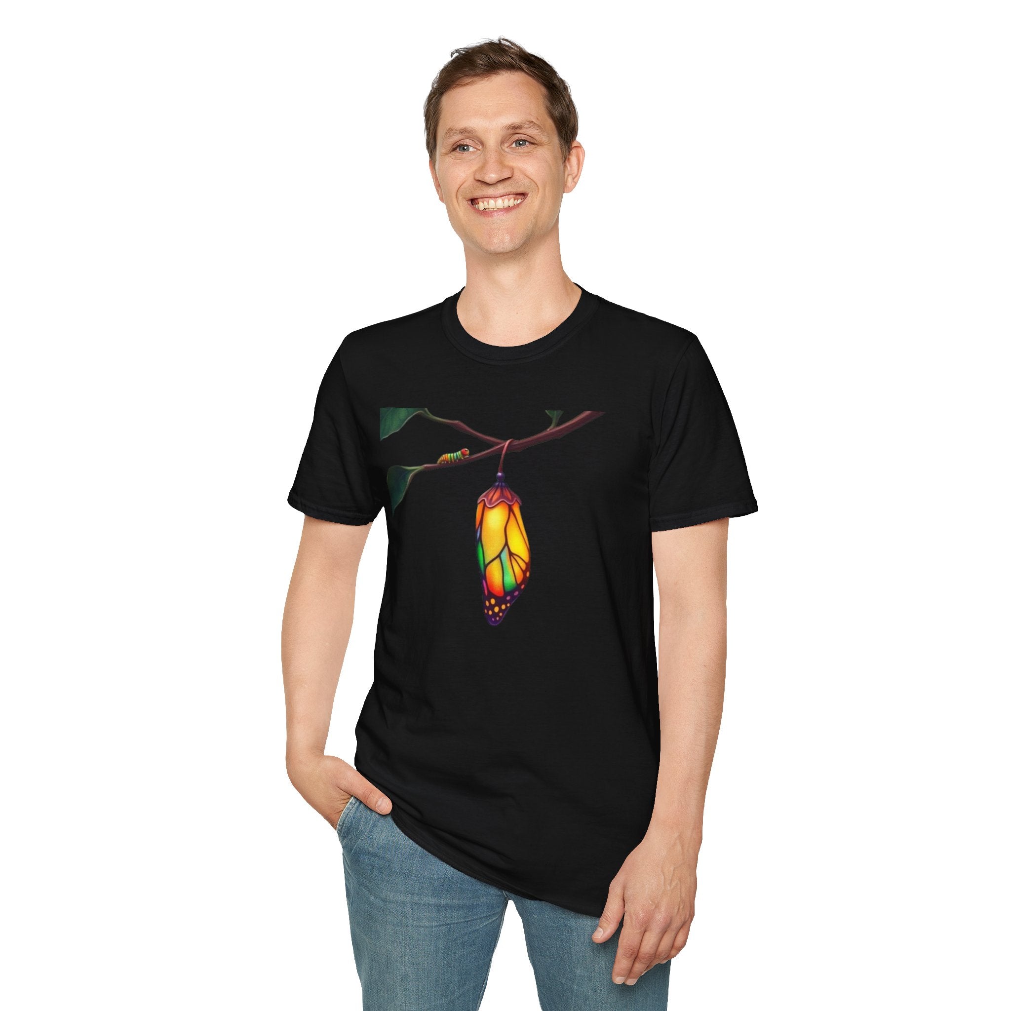 Rainbow Butterfly Cocoon Pride T-Shirt