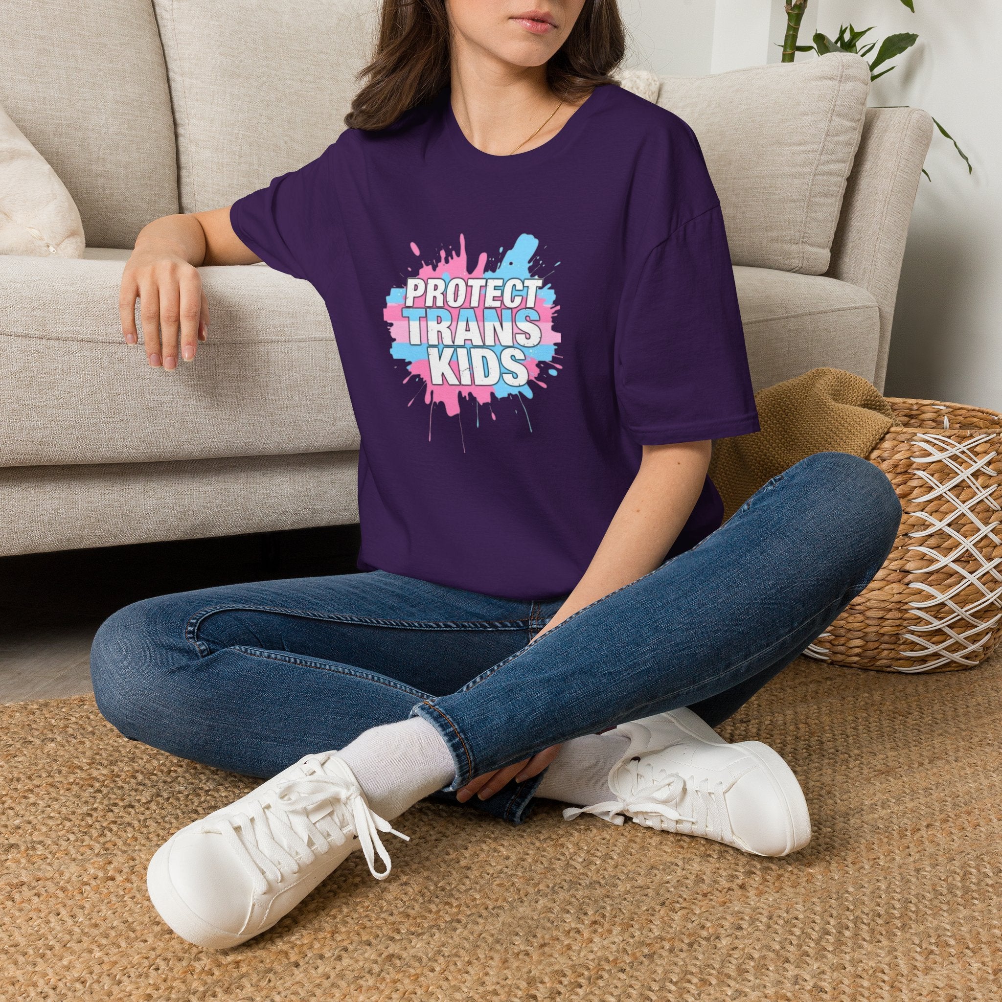 Camiseta unisex infantil "Protect Trans" - Ropa de apoyo LGBTQ+