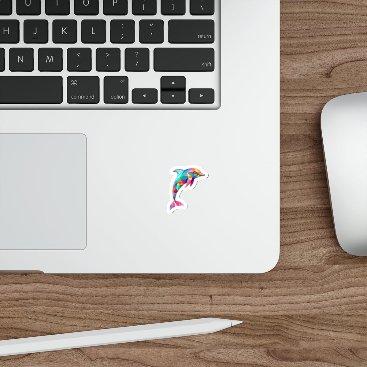 Die-Cut Stickers - Pride Dolphin - EqualiTees.Me
