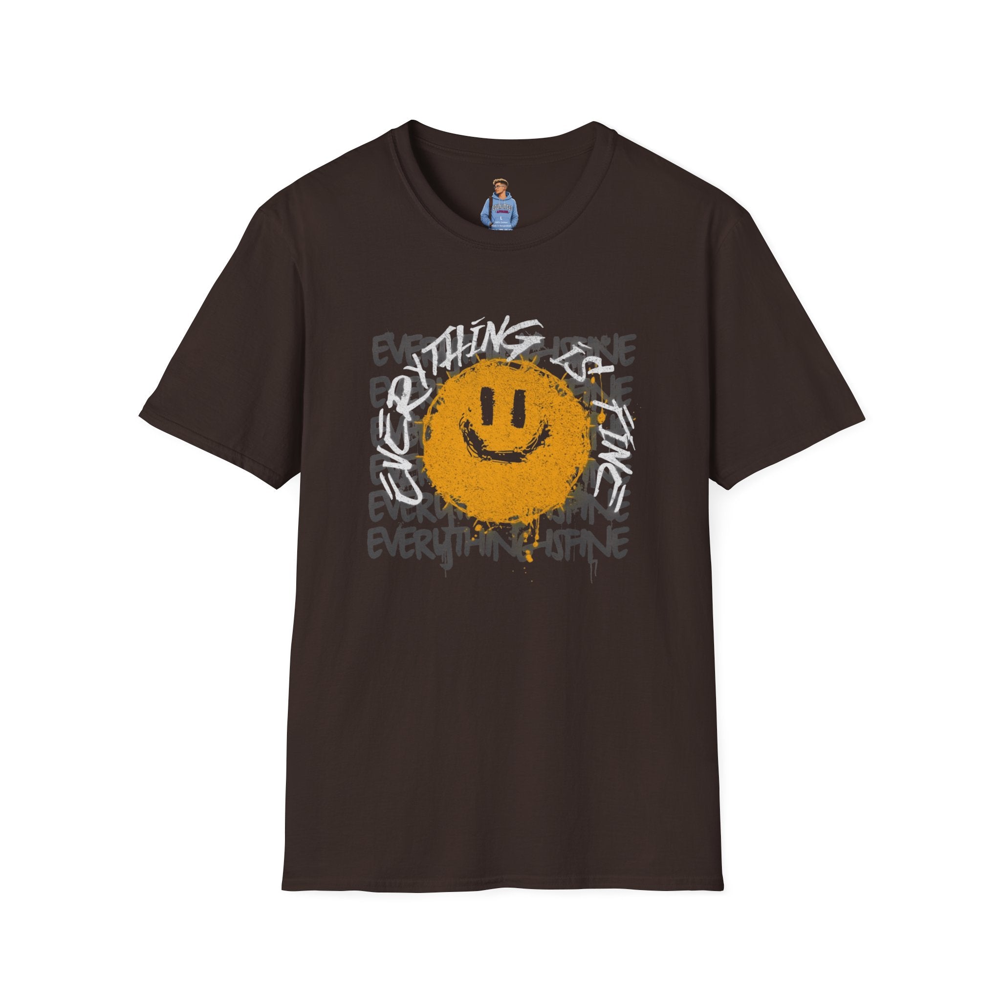 Camiseta unisex divertida y suave con la frase "Todo está bien", camiseta sarcástica, camiseta gráfica humorística, camiseta con frase del Apocalipsis, regalo para amantes de las bromas