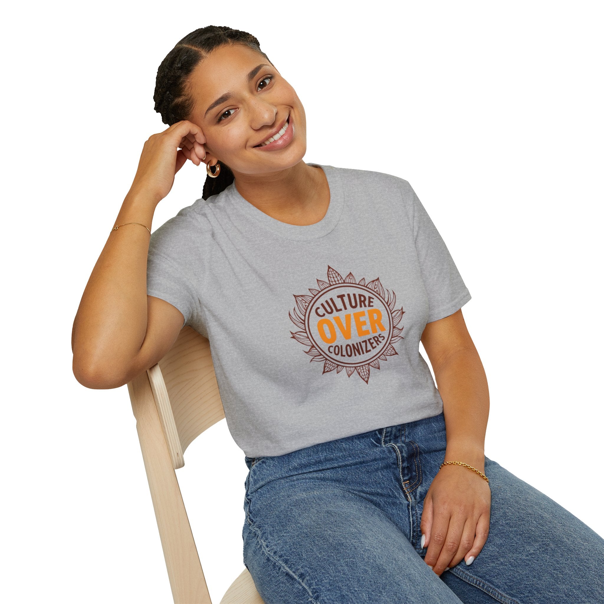 Culture Over Colonizers Unisex Softstyle T-Shirt