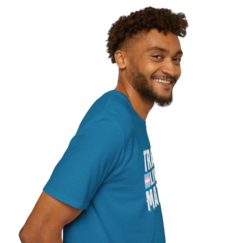 Trans Lives Matter Unisex Softstyle T-Shirt - Support LGBTQ+ Rights