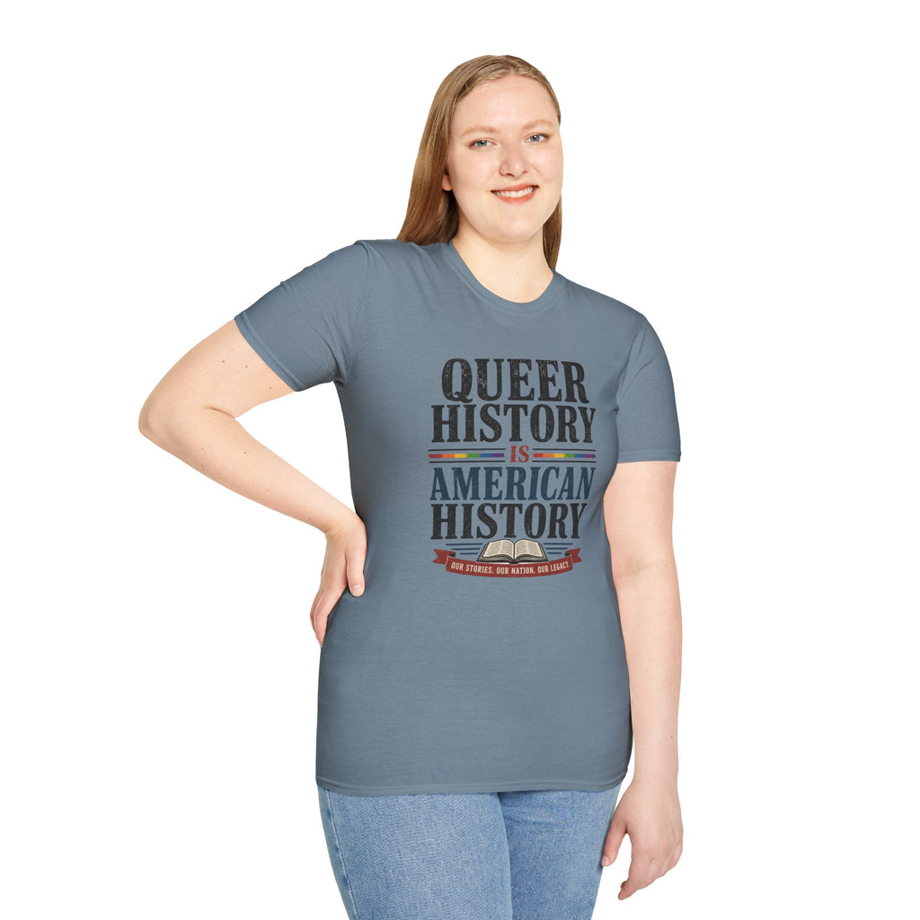 Queer History Is American — Graphic T-Shirt