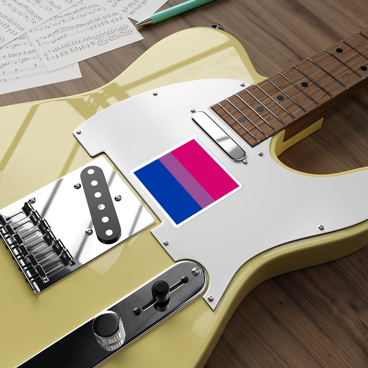 Die-Cut Stickers - Bisexual Pride Flag - EqualiTees.Me