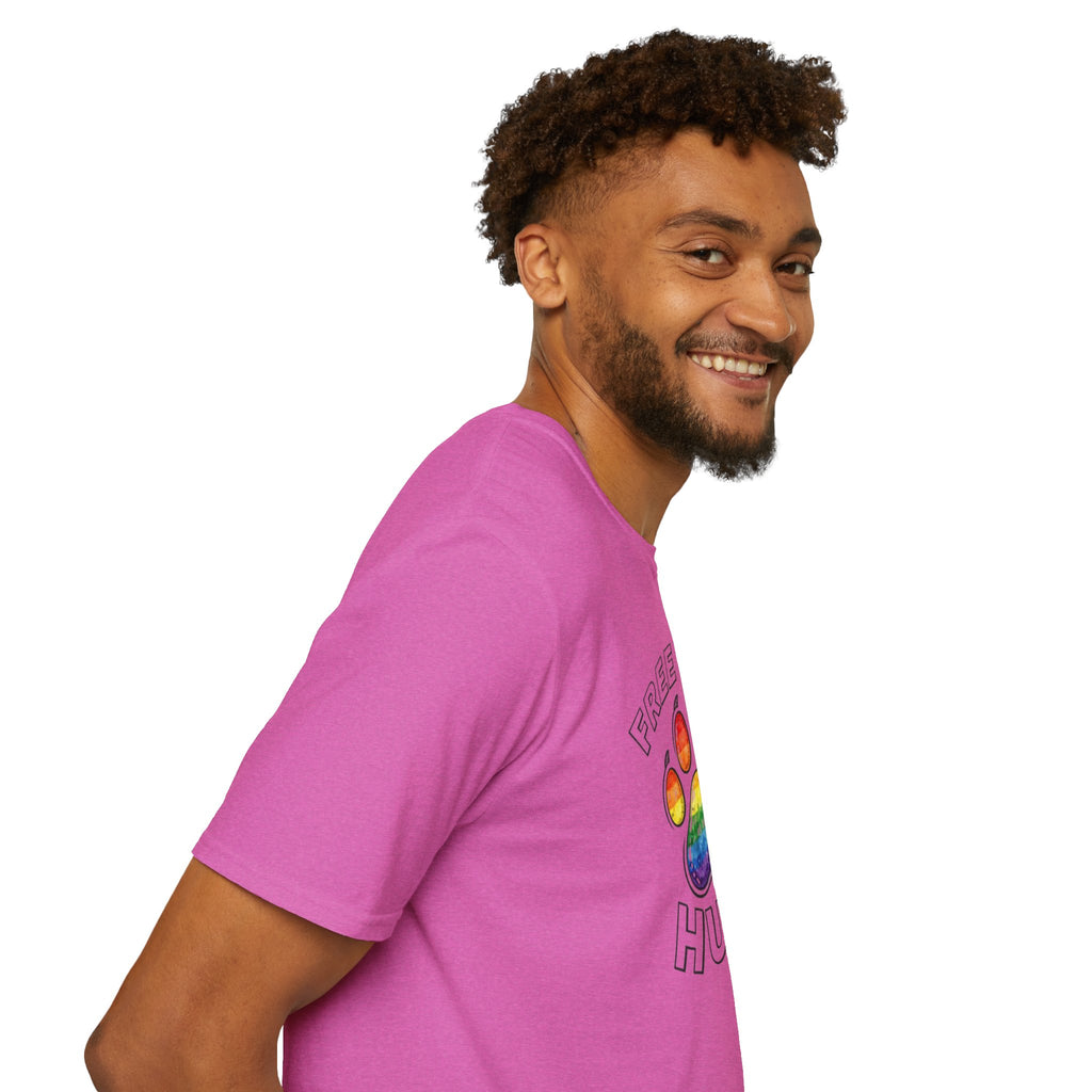 Free Bear Hugs Rainbow Paw T-Shirt