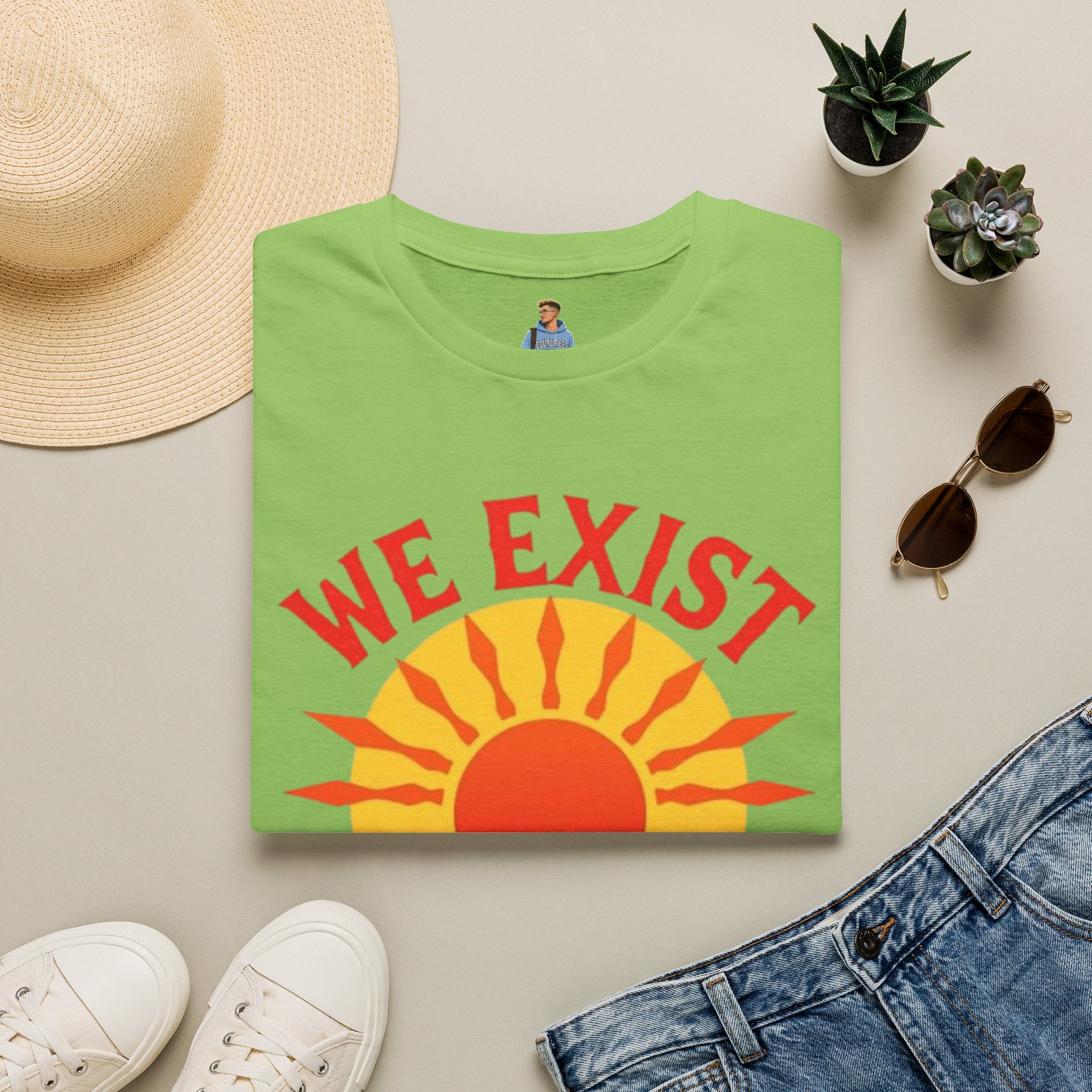 Unisex Softstyle T-Shirt, We Exist We Resist We Rise