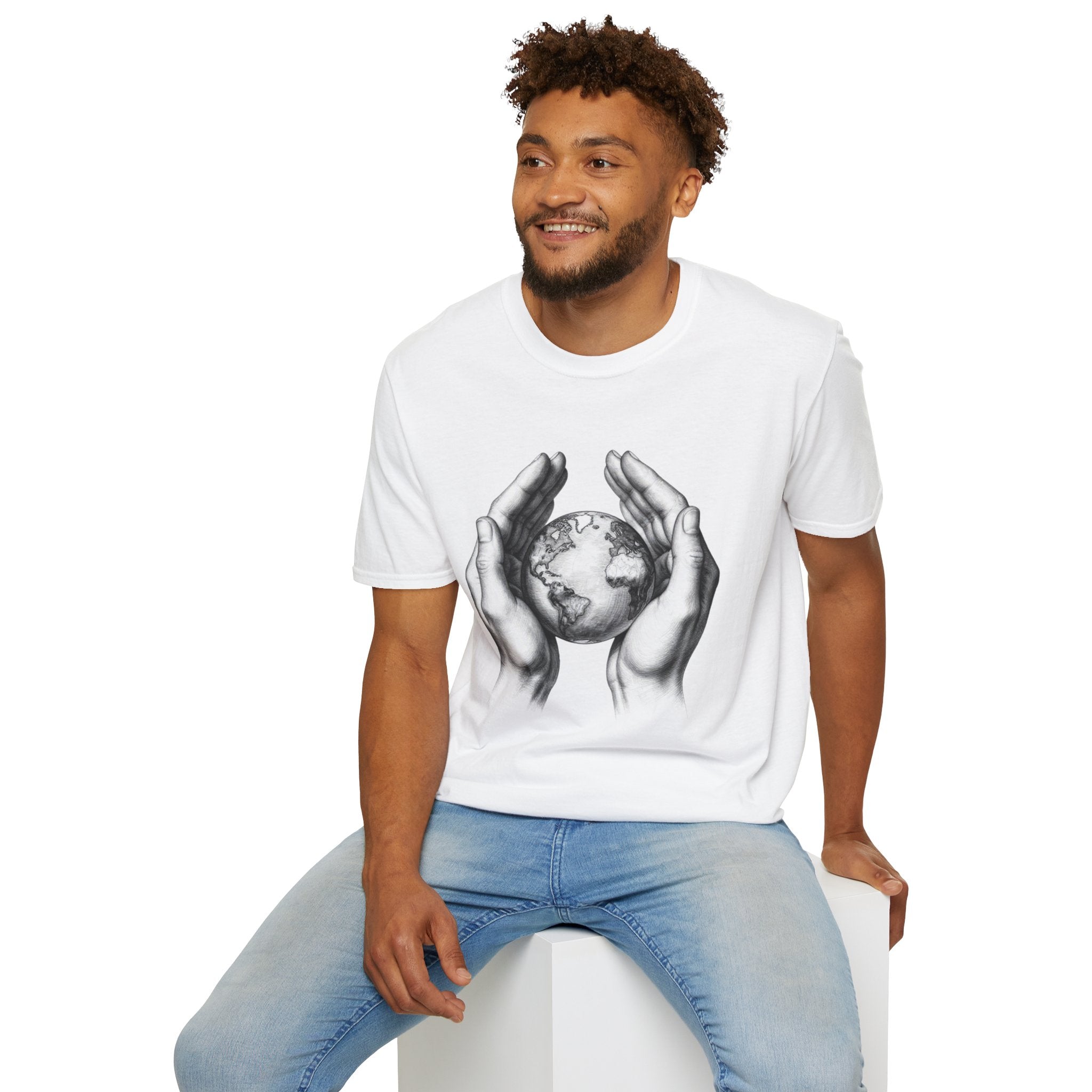 Earth in Your Hands T-Shirt — Protect the Planet Graphic Tee