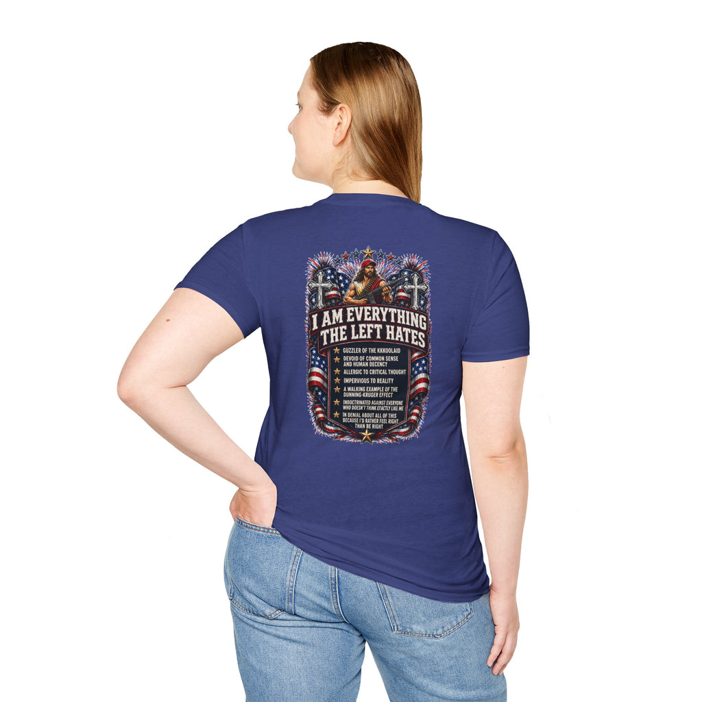 Star Spangled Awesome Graphic Tee ("Proud to Be Delusional Bootlicking Nazi Trash")
