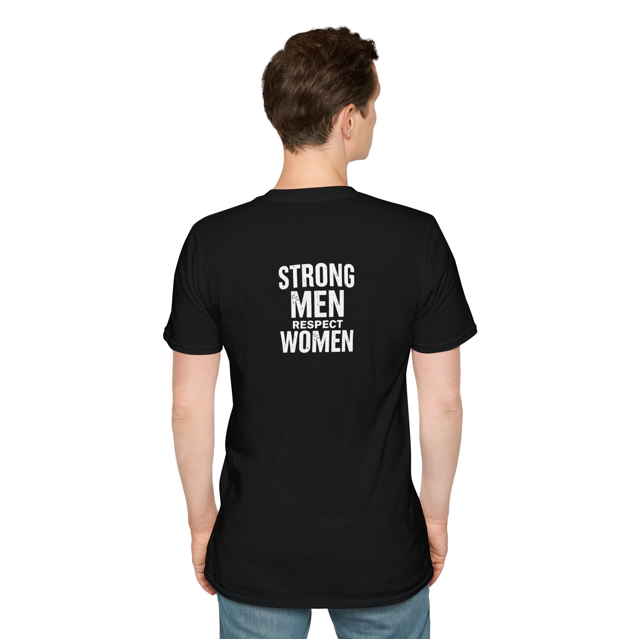 I Am The Bear, Strong Men Respect Women Unisex Softstyle T-Shirt