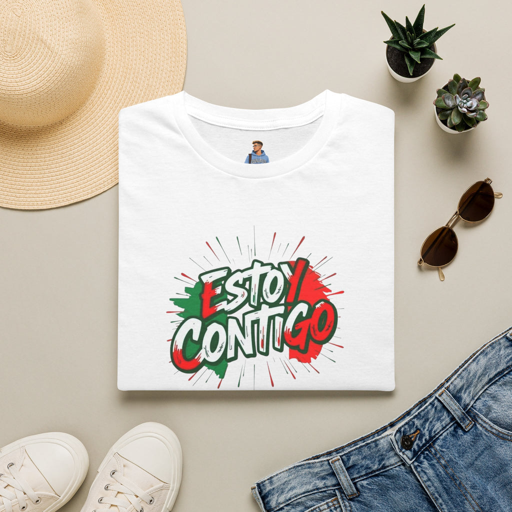 Estoy Contigo (I Am With You) Los inmigrantes hacen grande a Estados Unidos Camiseta unisex de estilo suave Camiseta clásica de protesta