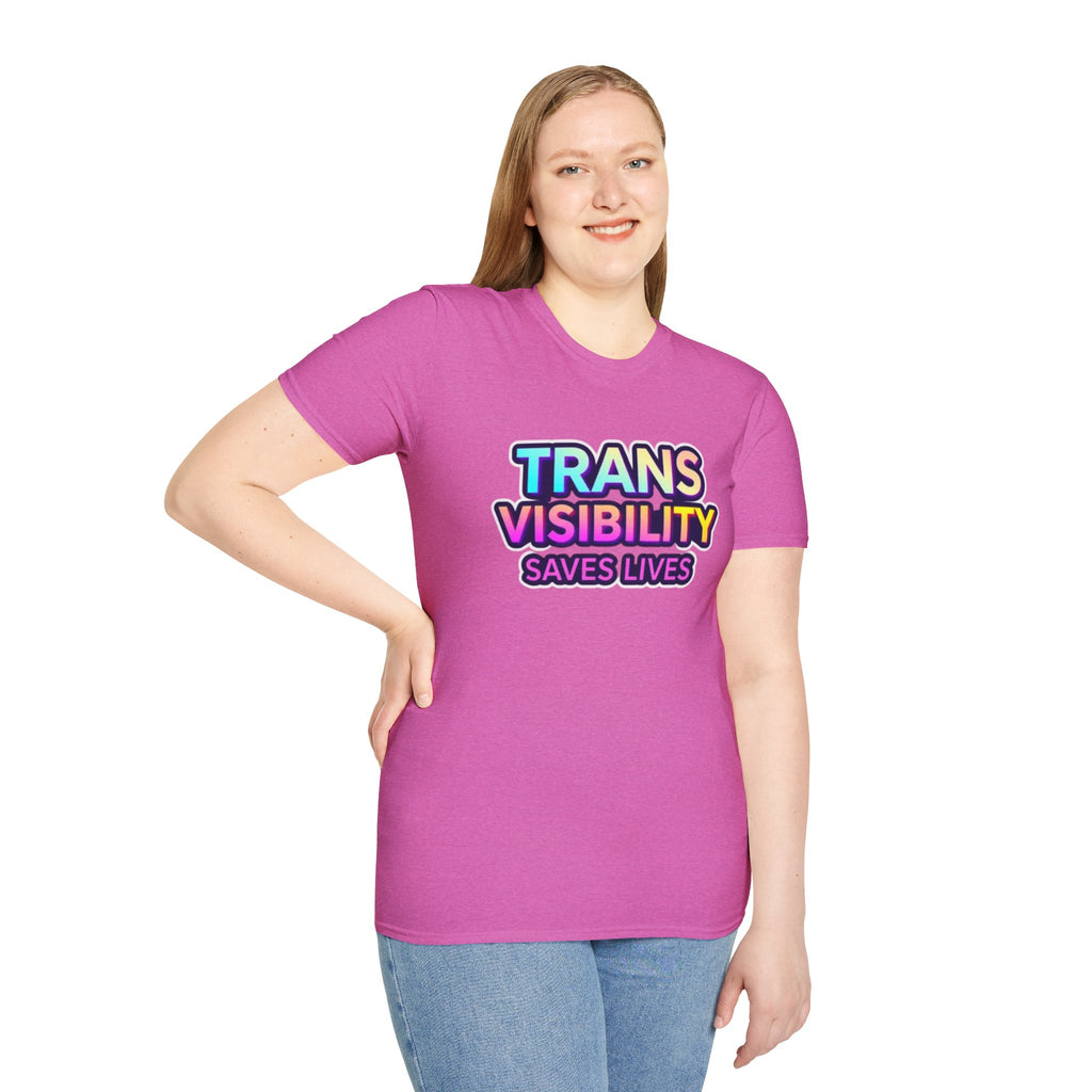 Trans Visibility Saves Lives Statement T-shirt