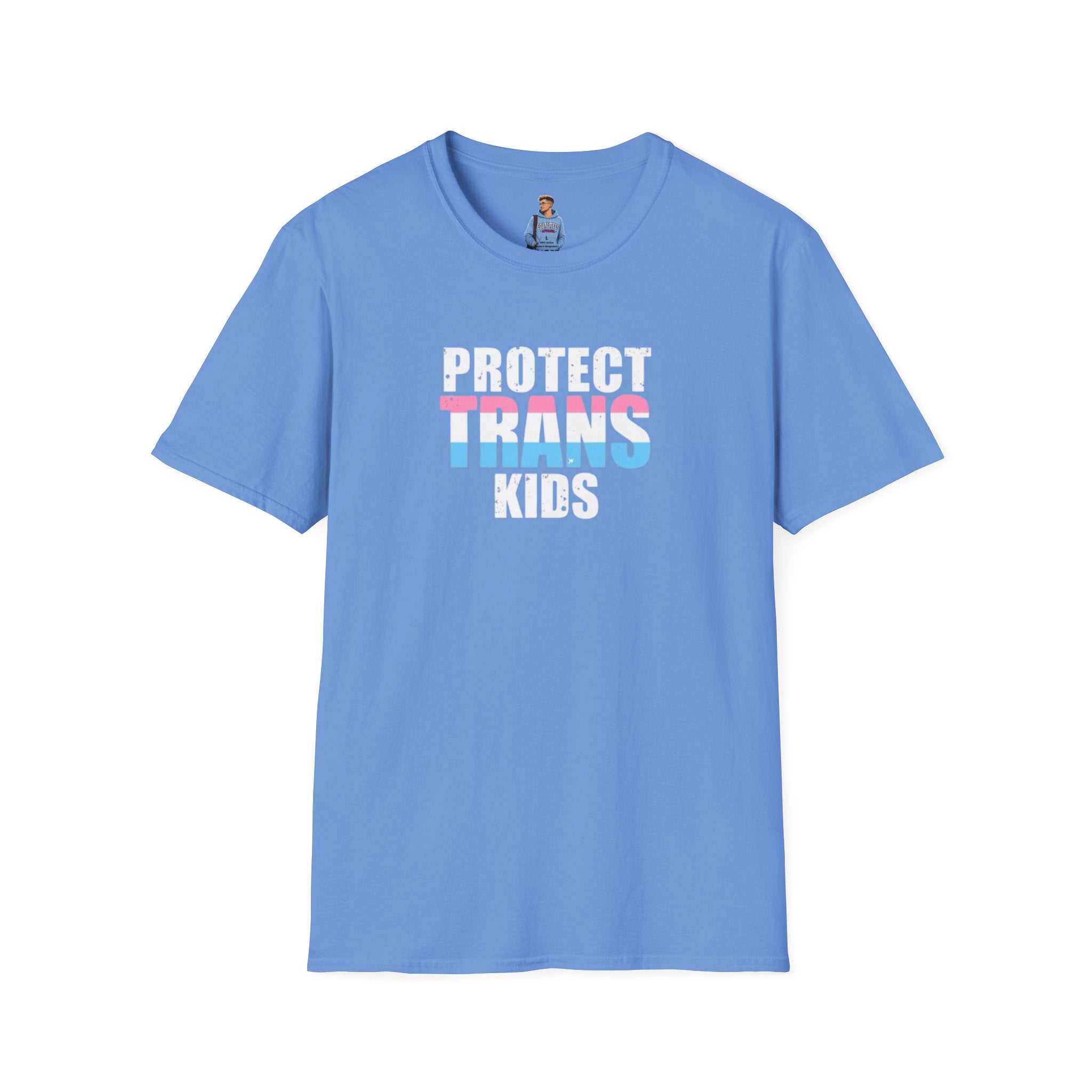 Camiseta unisex Softstyle - PROTEGE A LOS NIÑOS TRANS