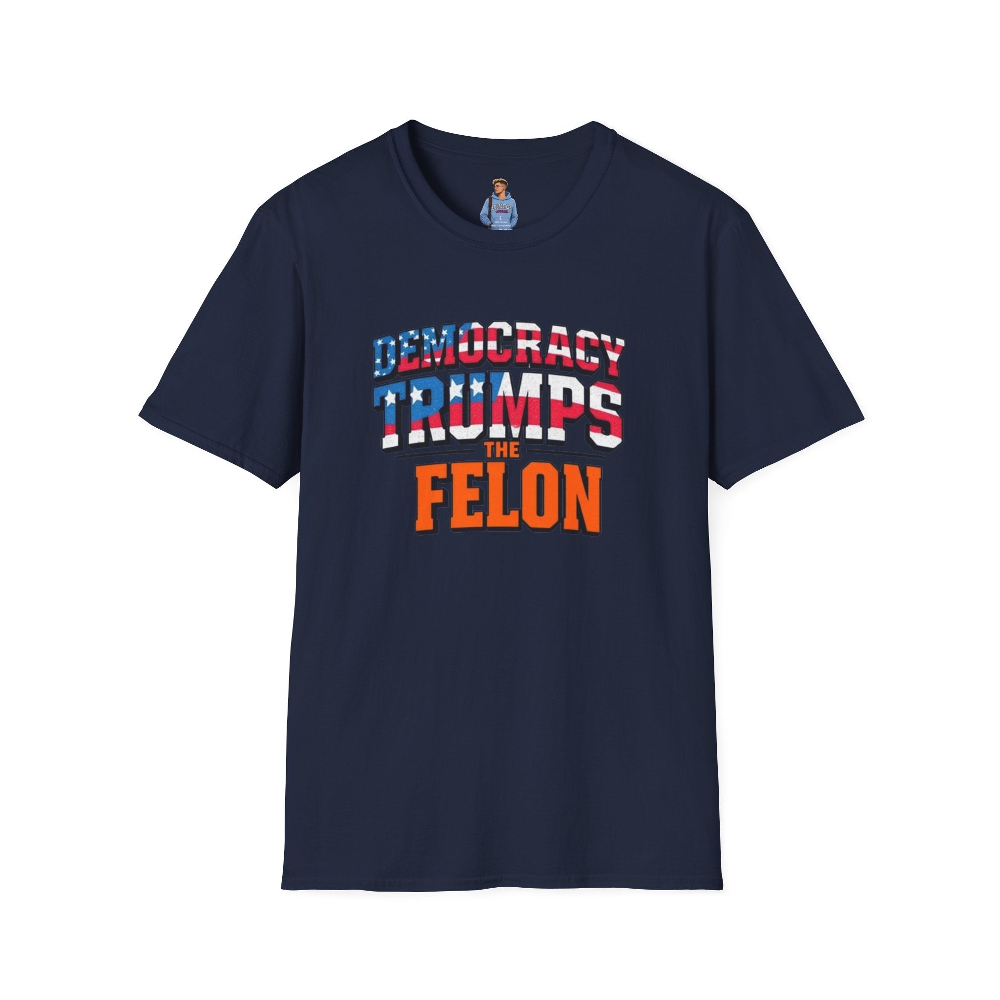 Democracy Trumps the Felon Graphic Tee