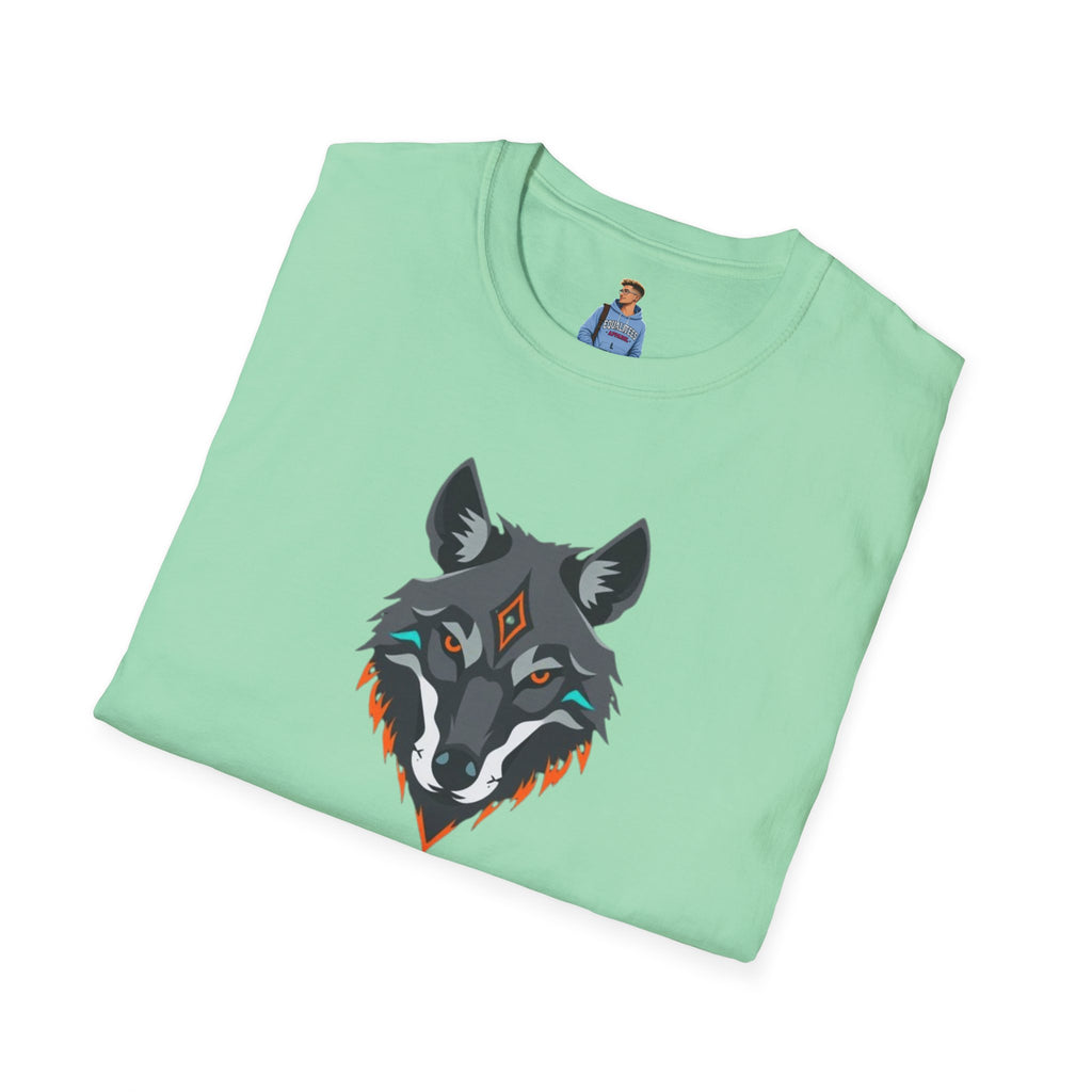 Mystical Wolf Design Unisex Softstyle T-shirt