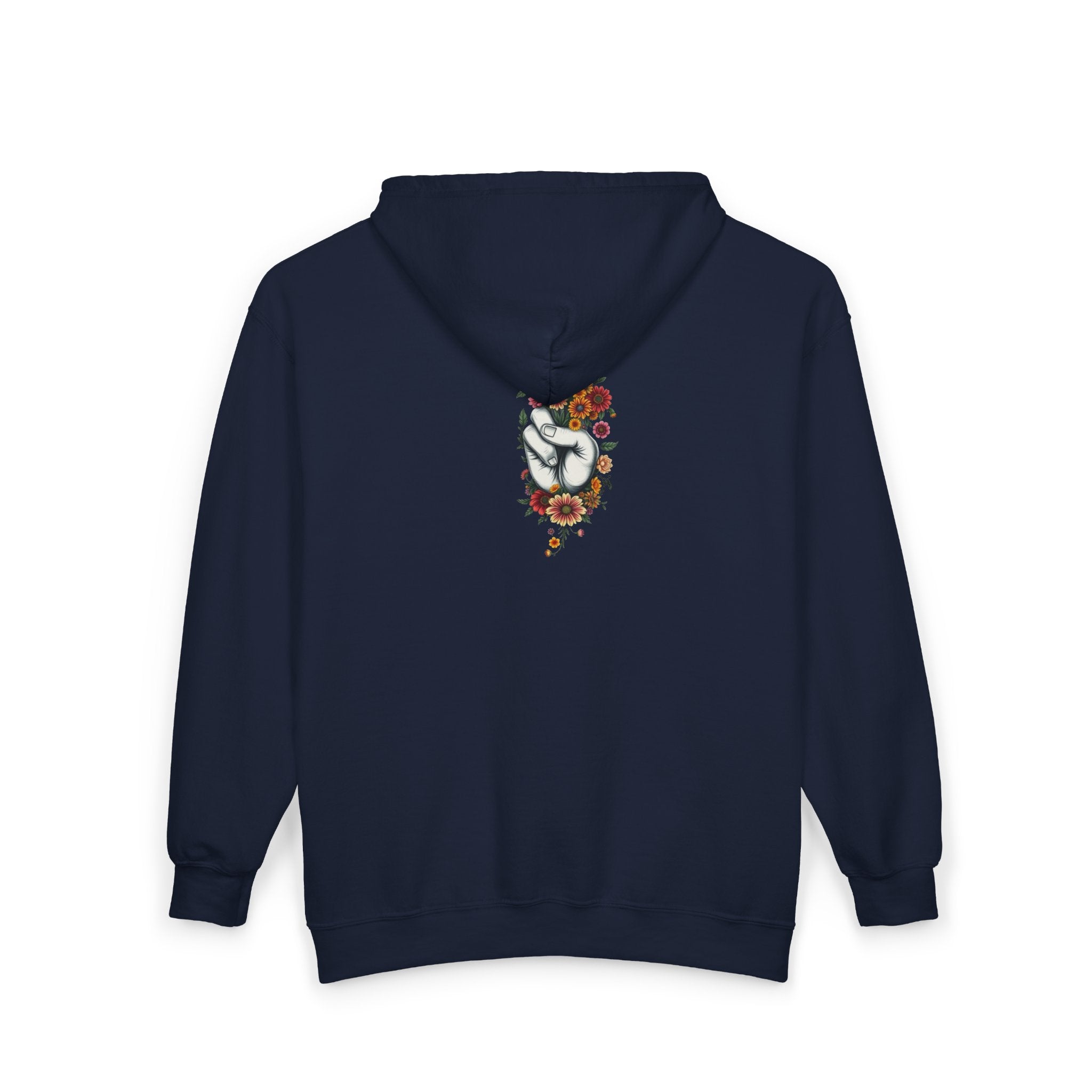 Grow Peace Zip-Up Hoodie - Cozy Outdoor Style