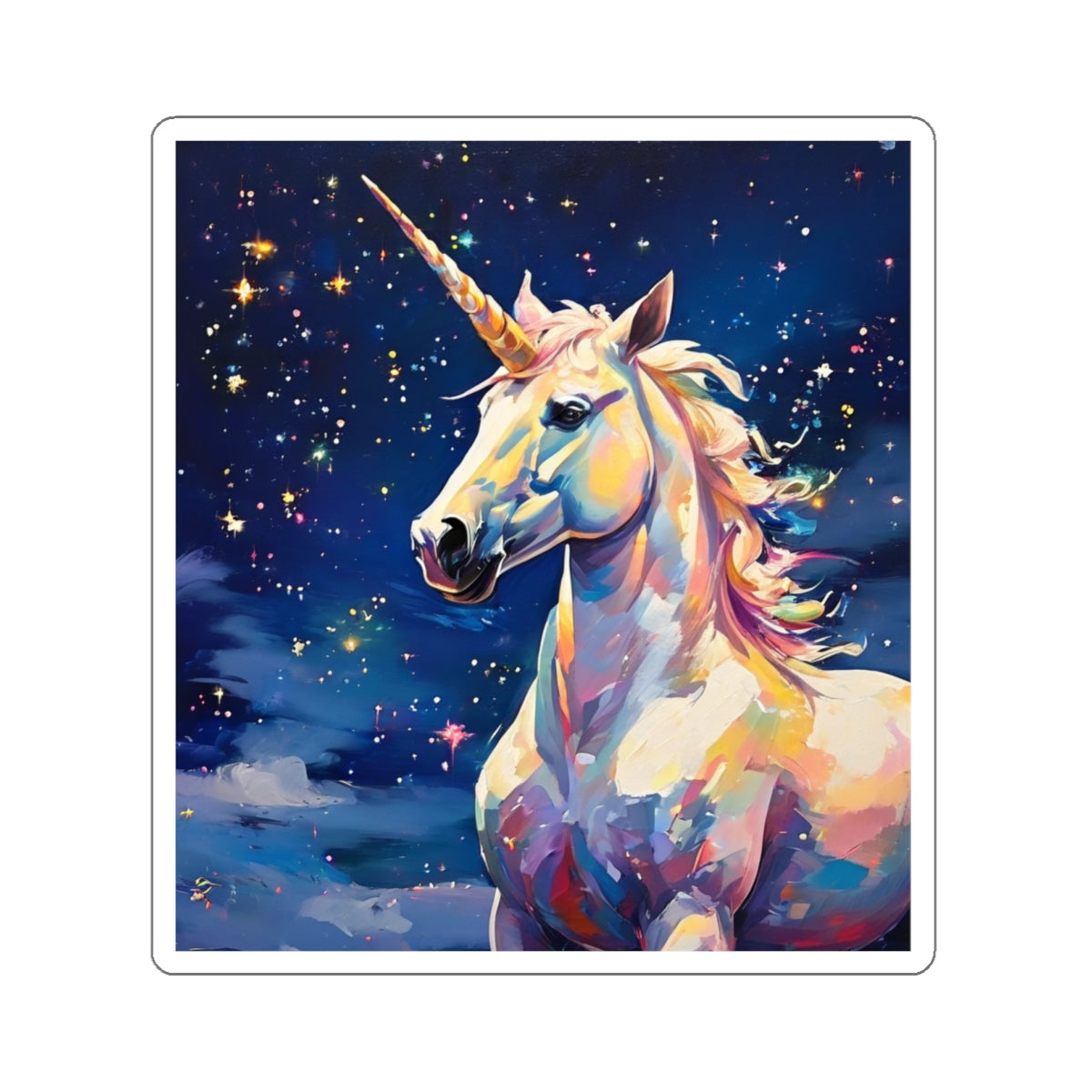 Die-Cut Stickers - Majestic Unicorn - EqualiTees.Me