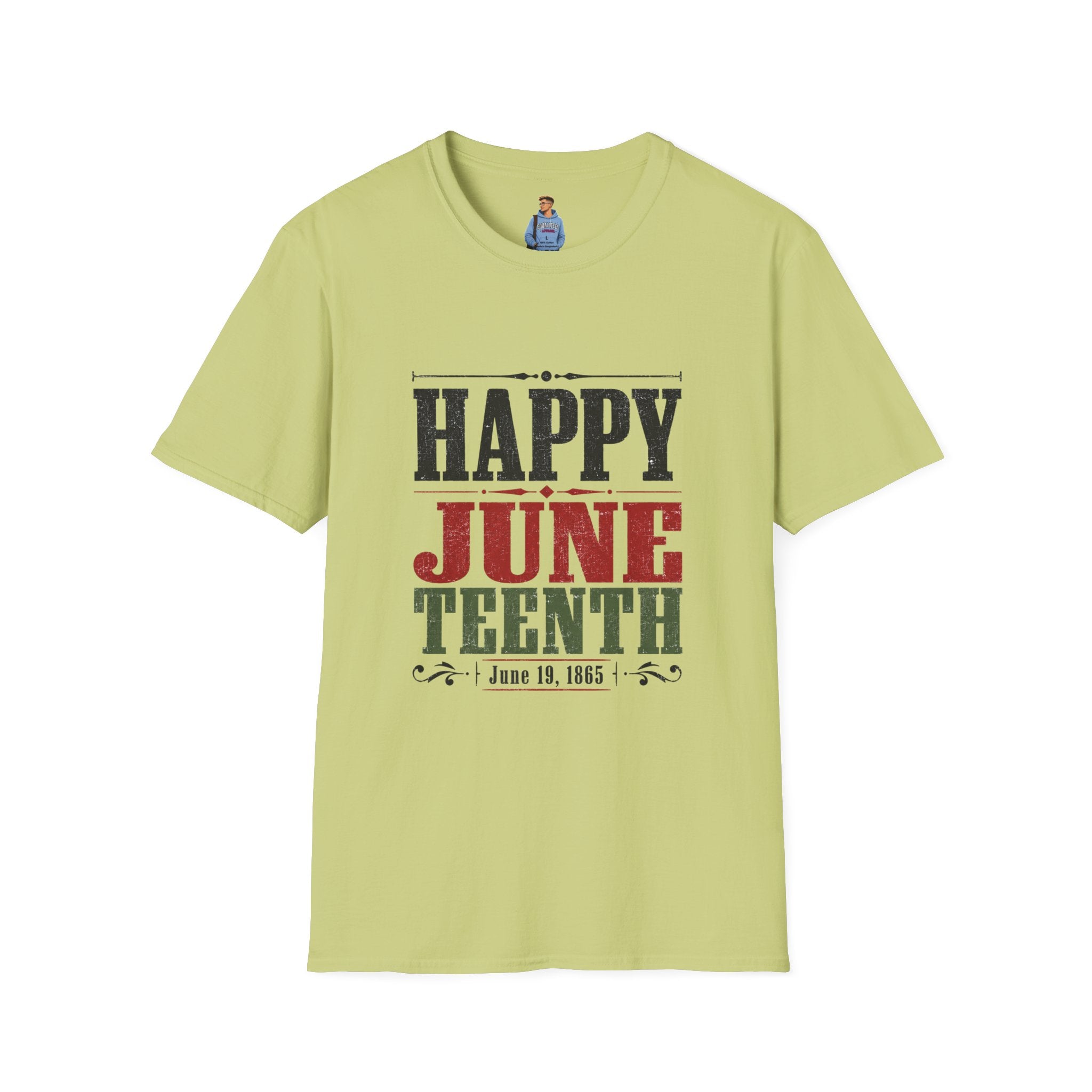 Juneteenth T-Shirt — "Happy Juneteenth" Celebration Tee
