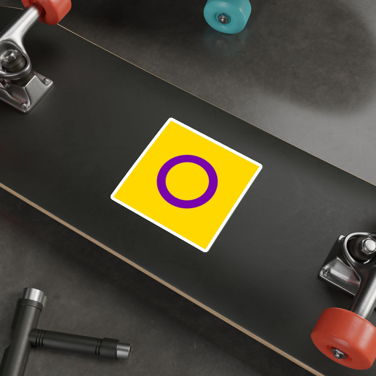 Intersex Pride Flag Die-Cut Sticker - EqualiTees.Me