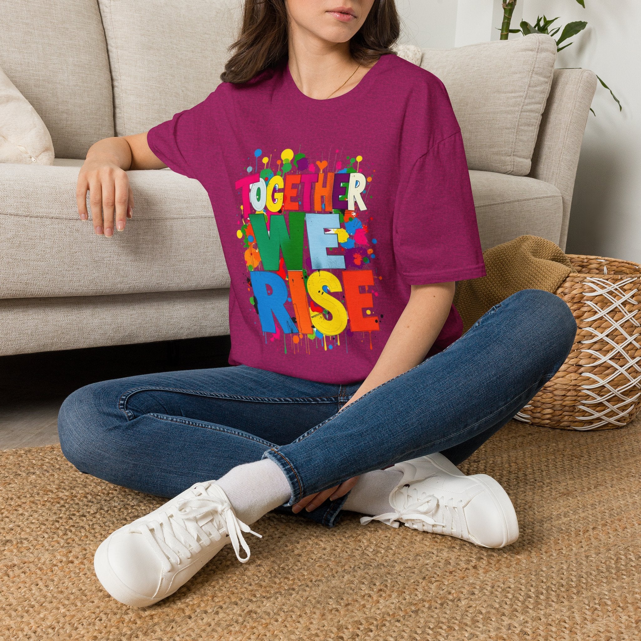 Juntos nos levantamos Camiseta unisex de estilo suave