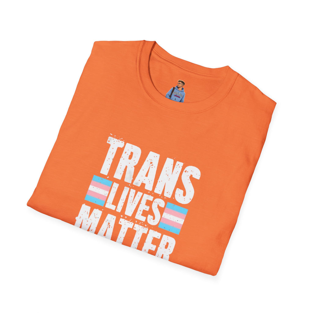 Trans Lives Matter Unisex Softstyle T-Shirt - Support LGBTQ+ Rights