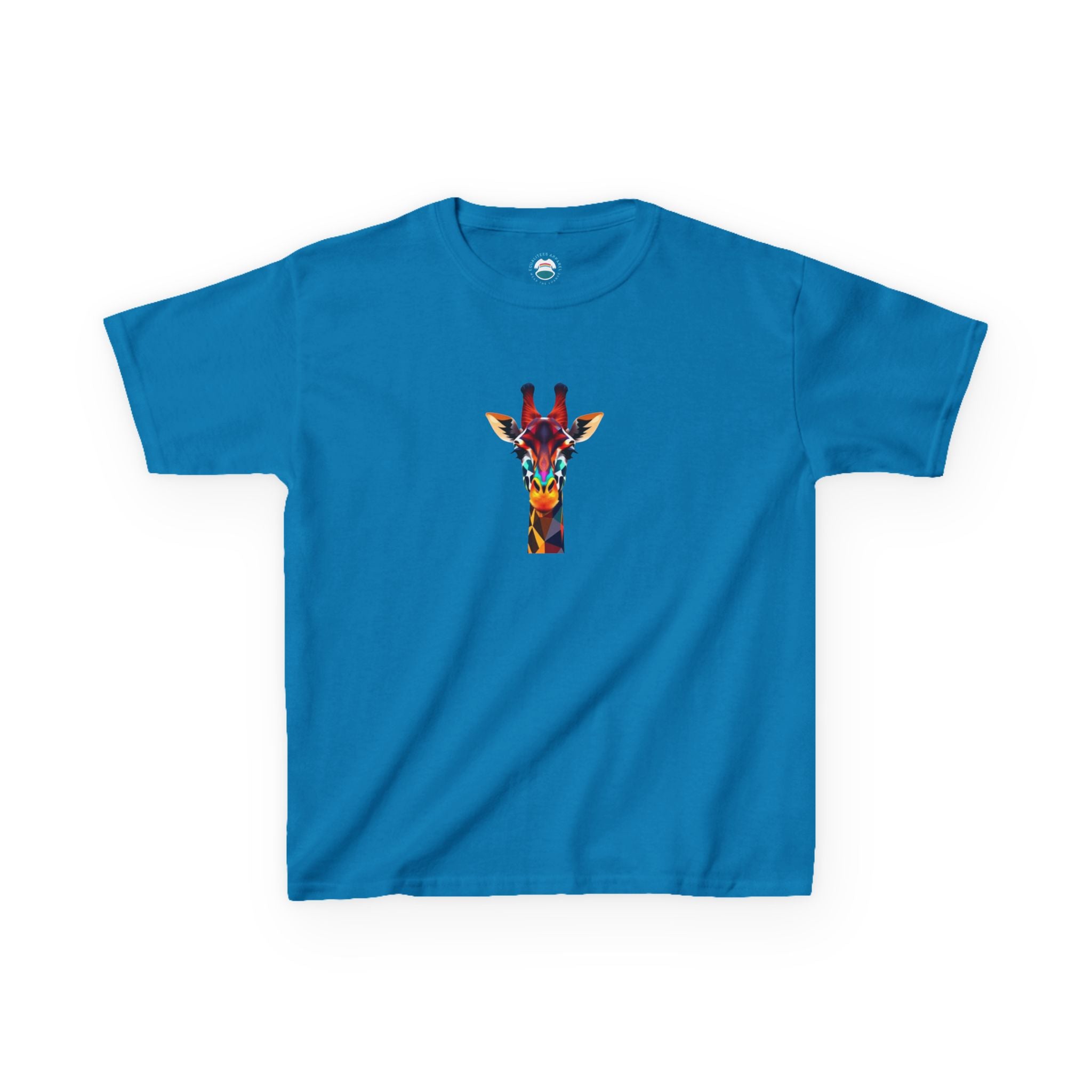 Colorful Fractal Giraffe Kids Heavy Cotton™ Tee - EqualiTees.Me