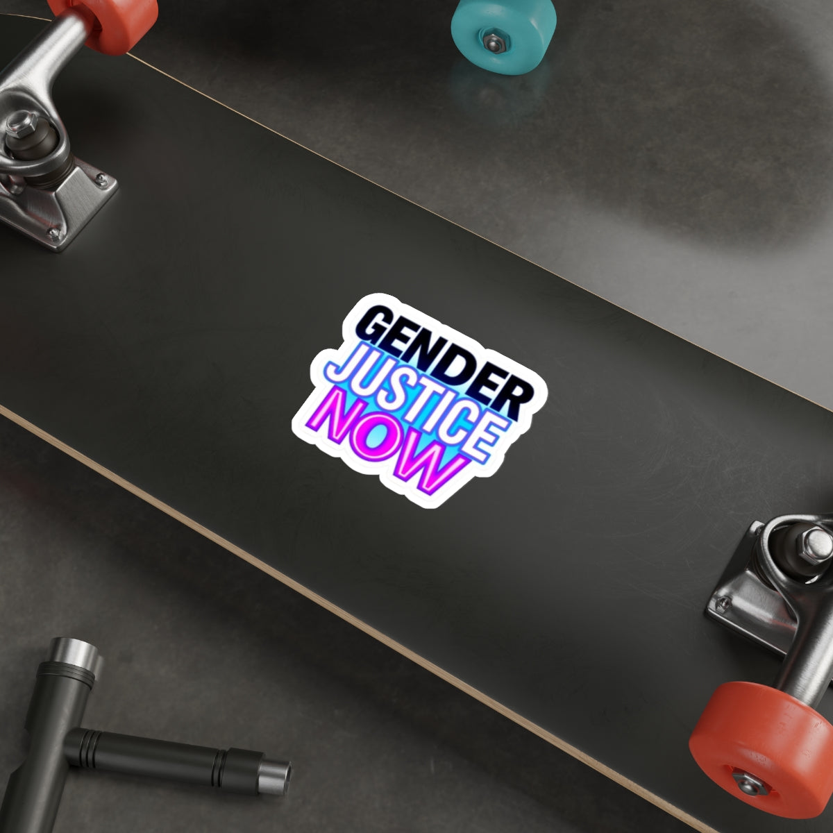 Die-Cut Stickers - GENDER JUSTICE NOW - EqualiTees.Me